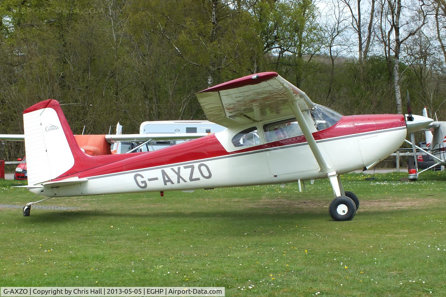 G-AXZO, 1954 Cessna 180 C/N 31137, at the LAA Microlight Trade Fair, Popham