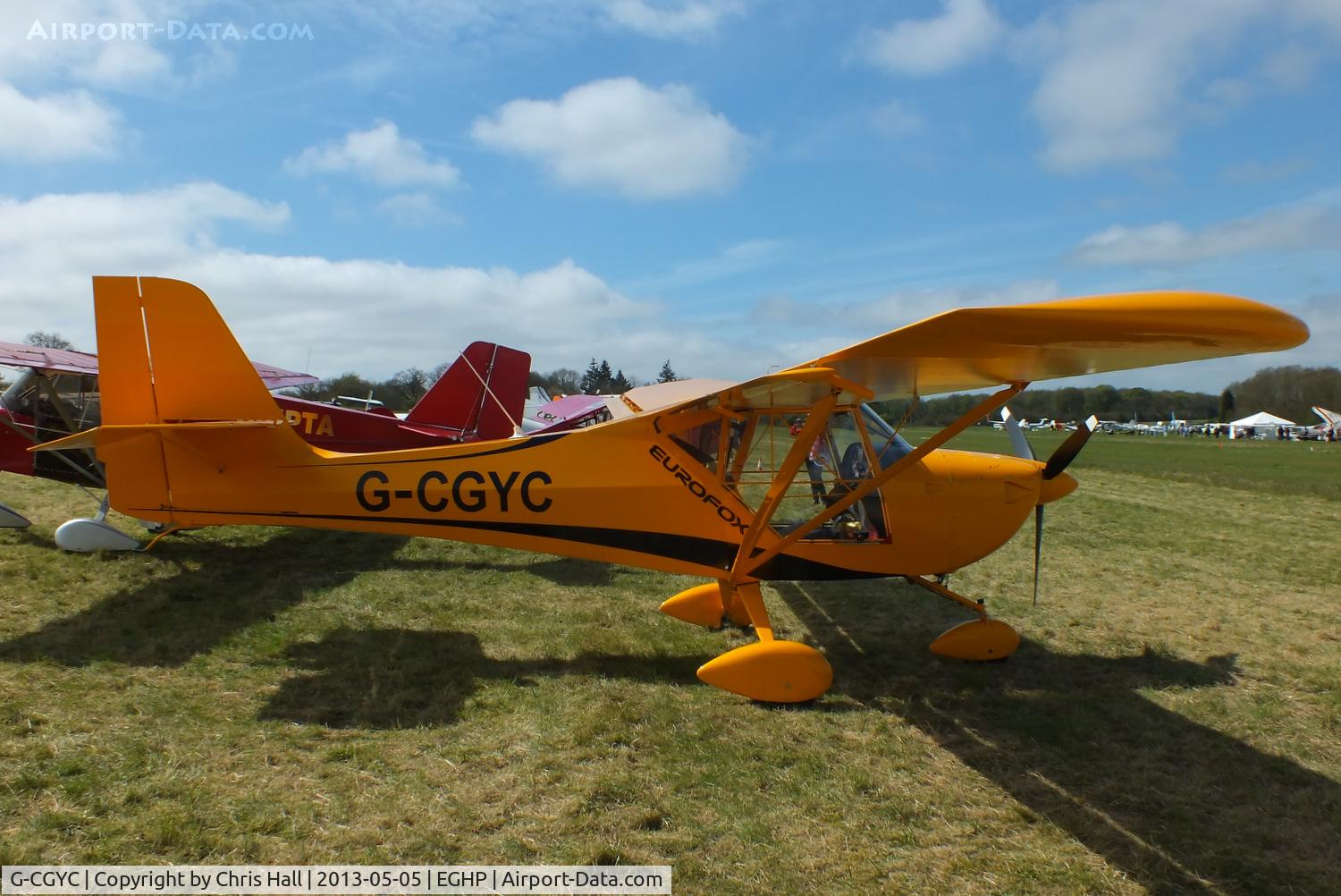 G-CGYC, 2012 Aeropro Eurofox 912(S) C/N LAA 376-15100, at the LAA Microlight Trade Fair, Popham
