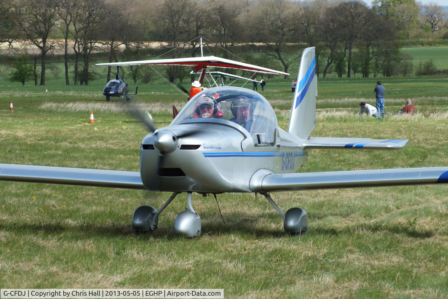 G-CFDJ, 2008 Cosmik EV-97 TeamEurostar UK C/N 3209, at the LAA Microlight Trade Fair, Popham