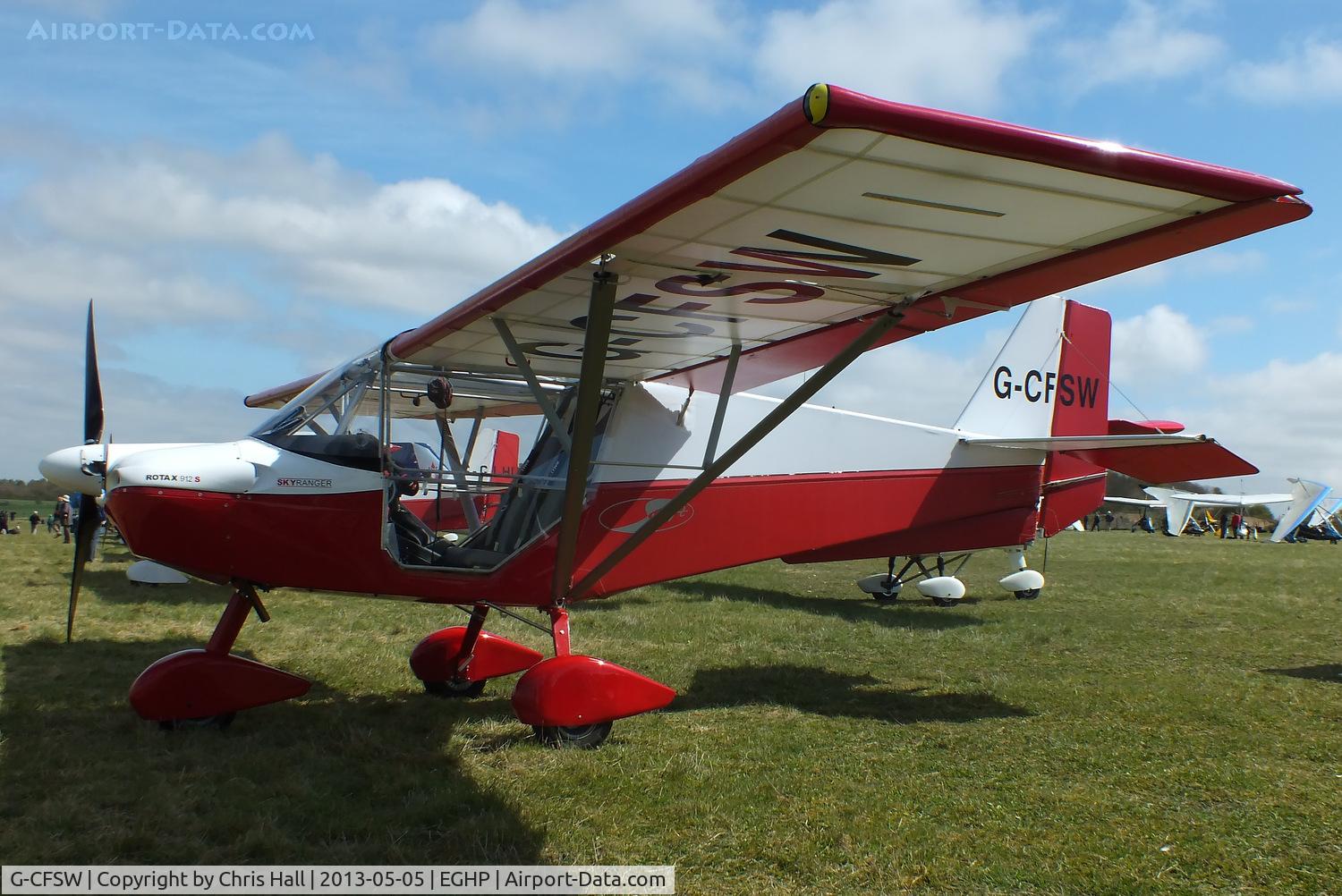 G-CFSW, 2008 Skyranger Swift 912S(1) C/N BMAA/HB/587, at the LAA Microlight Trade Fair, Popham