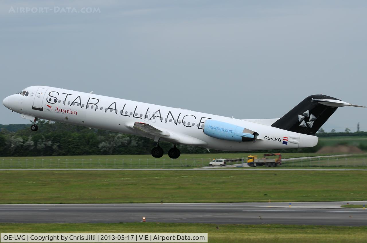 OE-LVG, 1994 Fokker 100 (F-28-0100) C/N 11520, Austrian Airlines