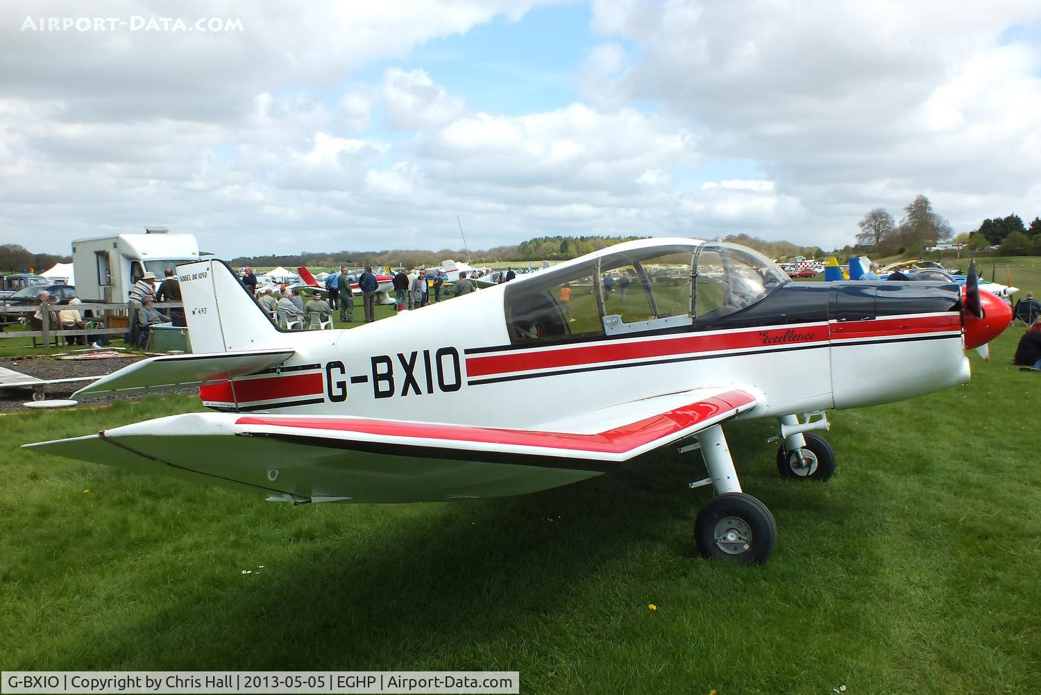 G-BXIO, 1966 SAN Jodel DR-1050M Excellence C/N 493, at the LAA Microlight Trade Fair, Popham