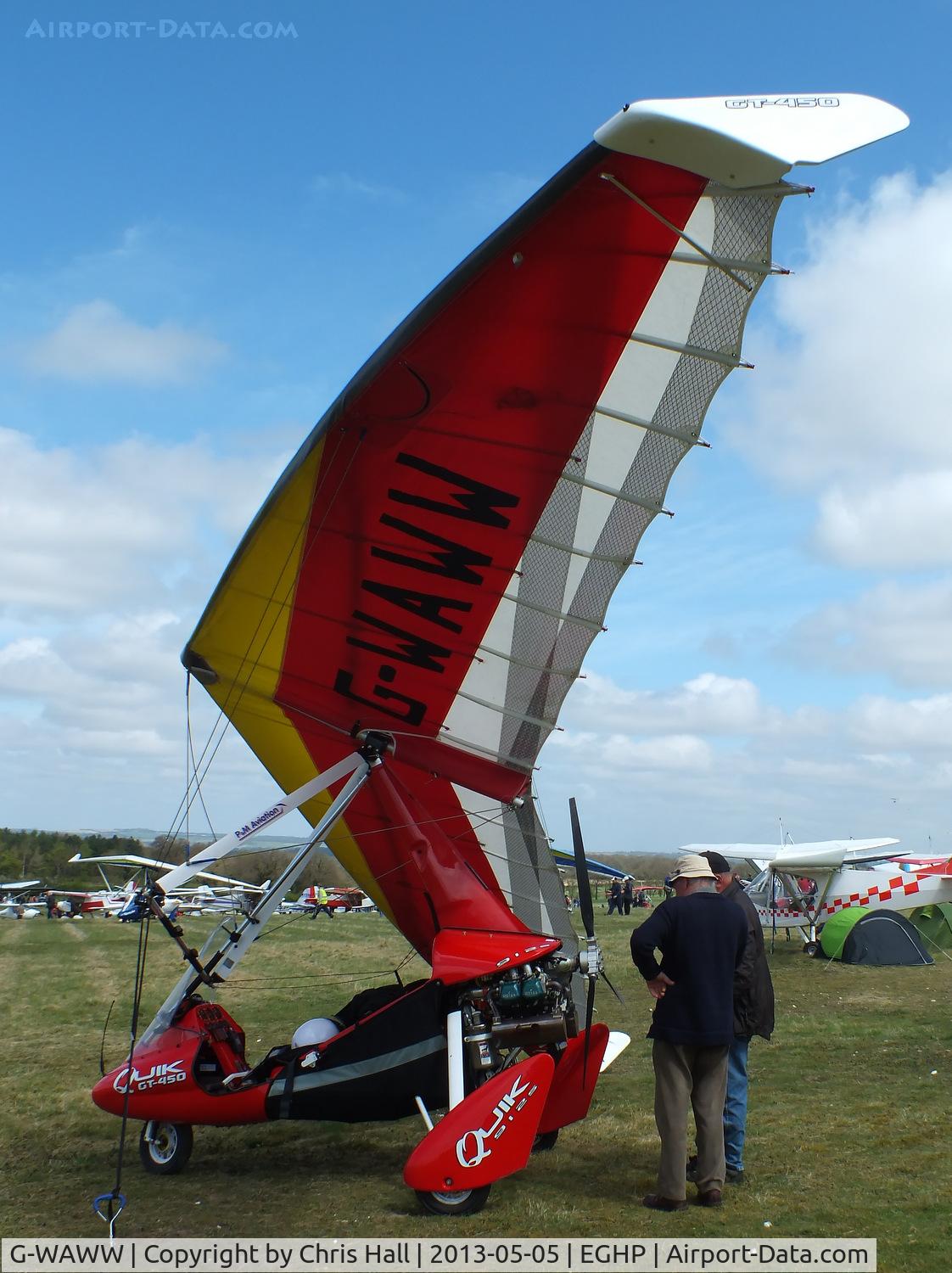 G-WAWW, 2010 P&M Aviation Quik GT450 C/N 8547, at the LAA Microlight Trade Fair, Popham