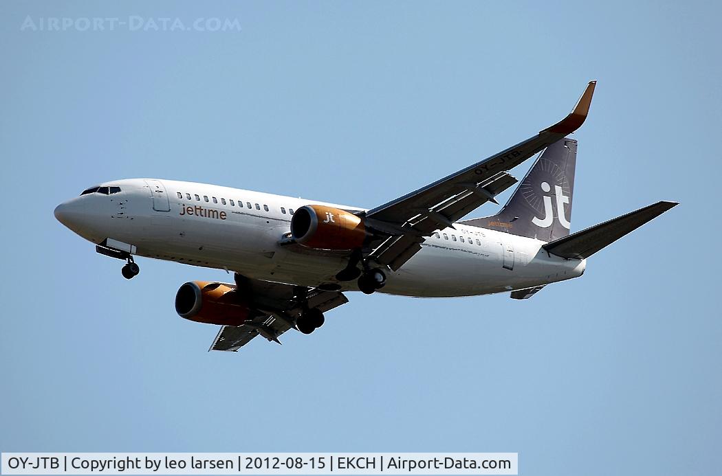 OY-JTB, 1989 Boeing 737-3Y0 C/N 24464, Copenhagen Kastrup 15.8.12