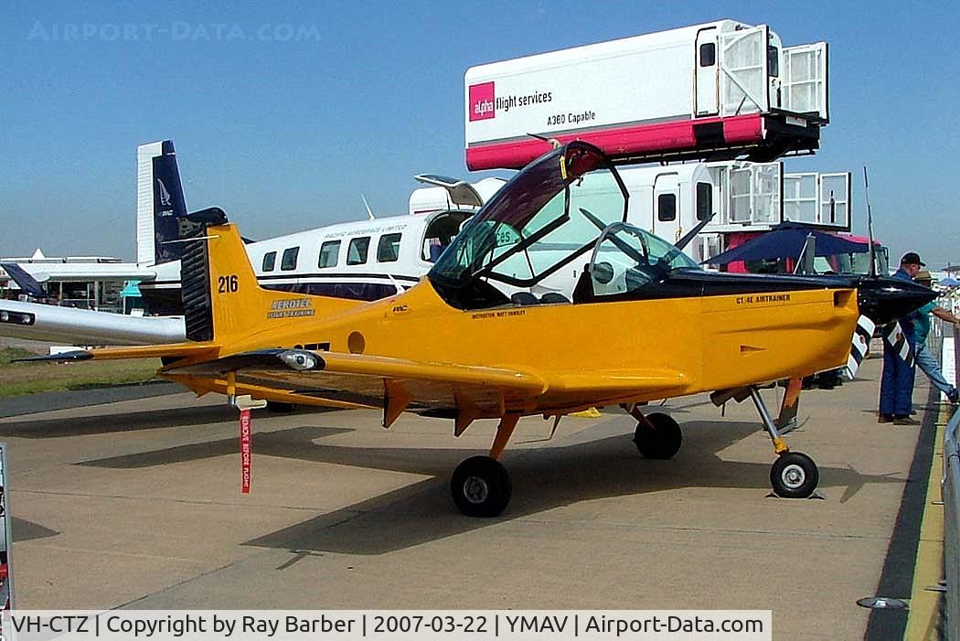 VH-CTZ, 1999 Pacific Aerospace CT/4E Airtrainer C/N 216, Pacific Aerospace CT/4E Airtrainer [216] Avalon~VH 22/03/2007