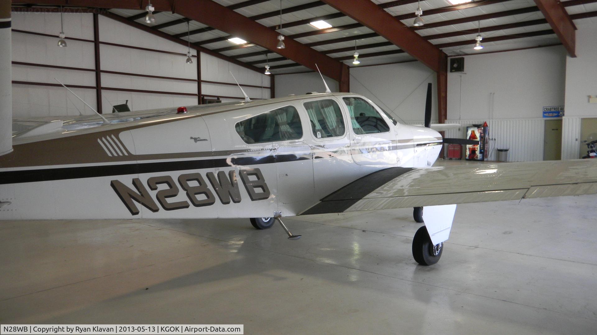 N28WB, 1968 Beech V35A Bonanza C/N D-8729, Guthrie-Edmond Regional Airport