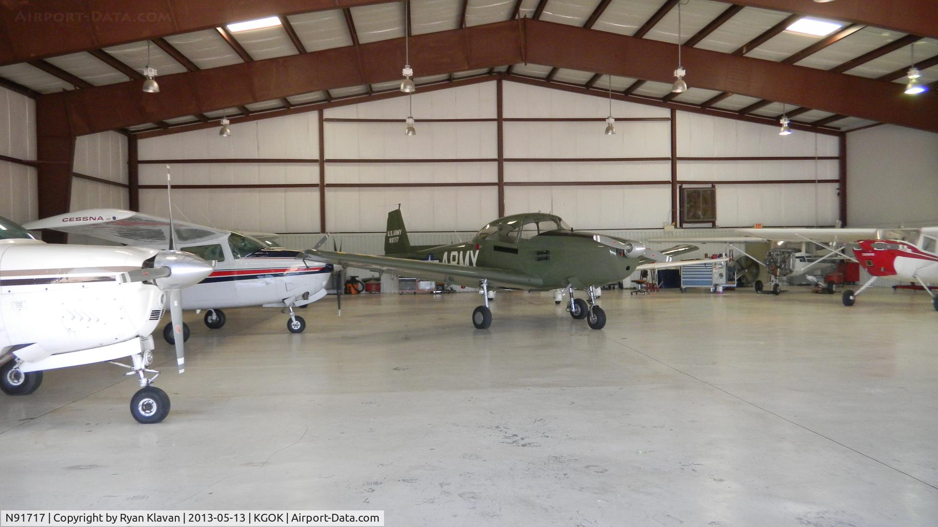 N91717, 1947 North American Navion (NA-145) C/N NAV-4-451, Guthrie-Edmond Regional Airport