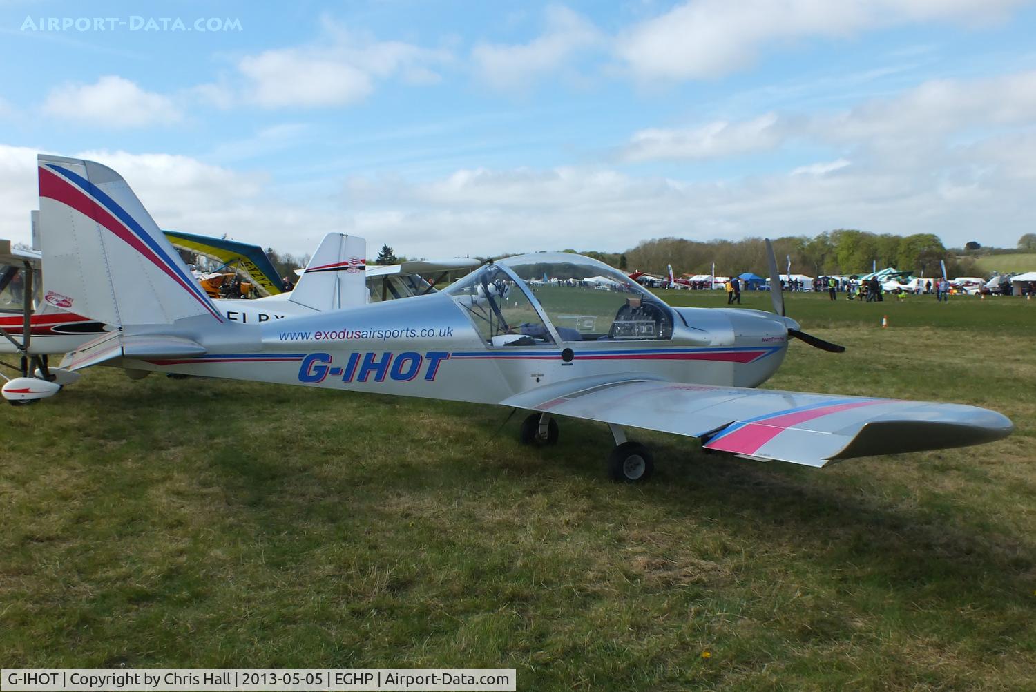 G-IHOT, 2004 Cosmik EV-97 TeamEurostar UK C/N 2007, at the LAA Microlight Trade Fair, Popham