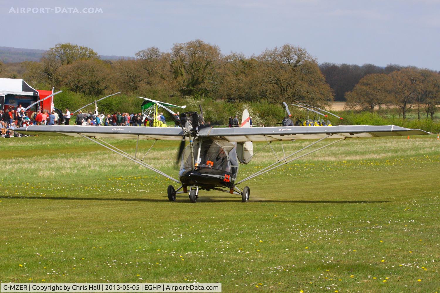 G-MZER, 1996 Pegasus Cyclone AX2000 C/N 7251, at the LAA Microlight Trade Fair, Popham