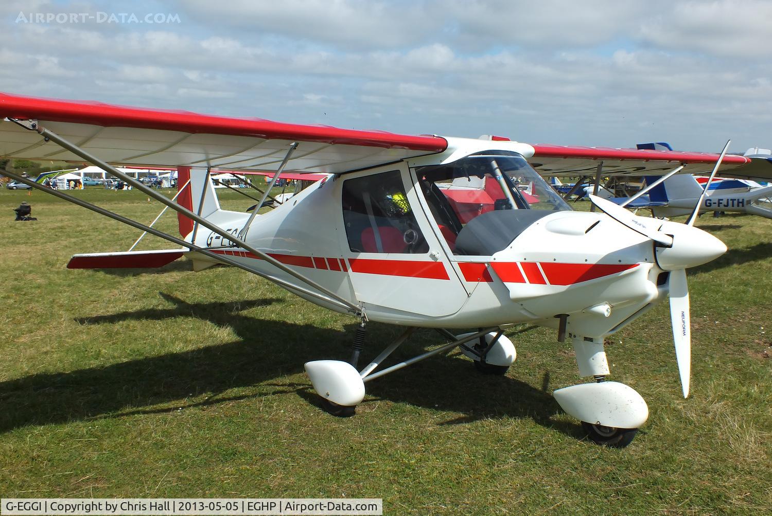 G-EGGI, 2002 Comco Ikarus C42 FB UK C/N PFA 322-13872, at the LAA Microlight Trade Fair, Popham