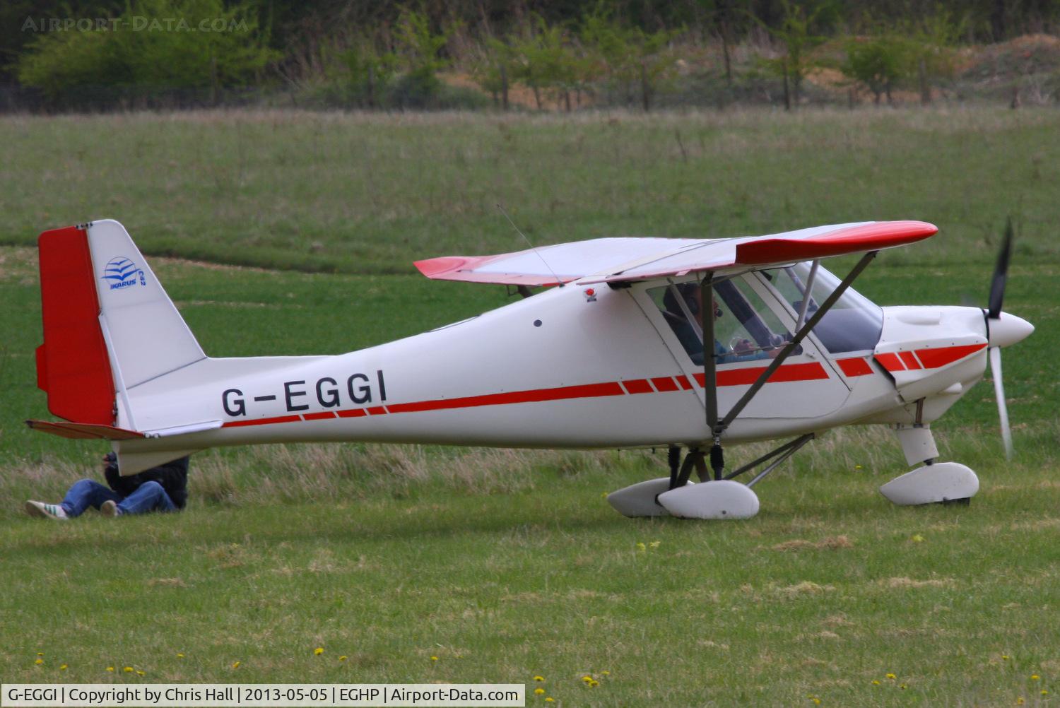 G-EGGI, 2002 Comco Ikarus C42 FB UK C/N PFA 322-13872, at the LAA Microlight Trade Fair, Popham