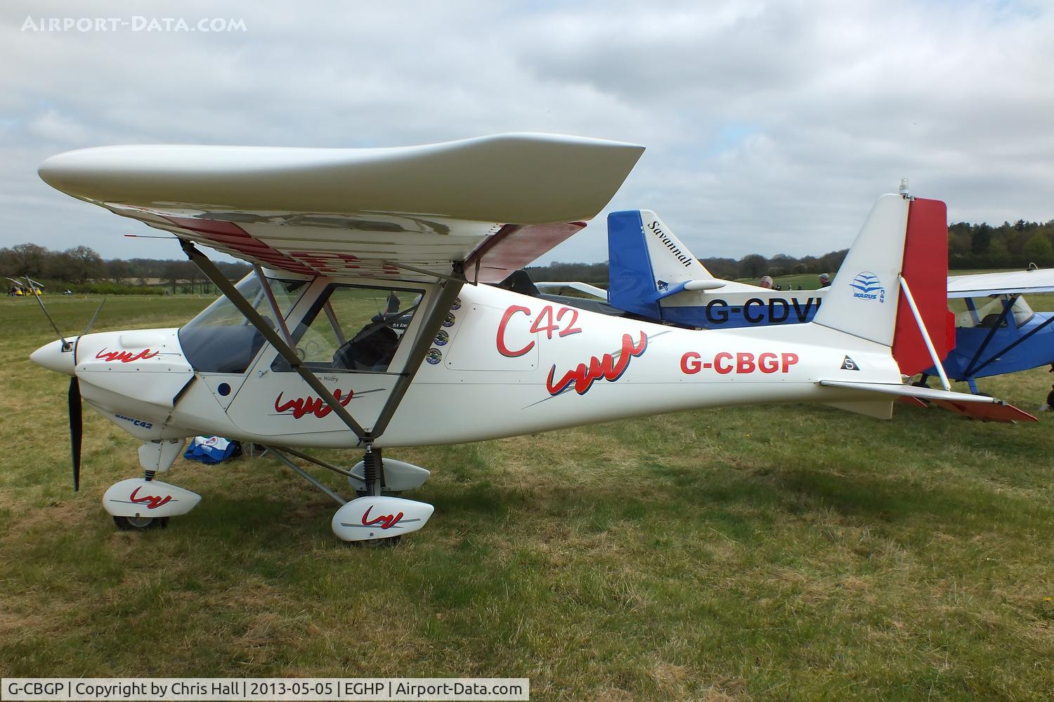 G-CBGP, 2001 Comco Ikarus C42 FB UK C/N PFA 322-13741, at the LAA Microlight Trade Fair, Popham