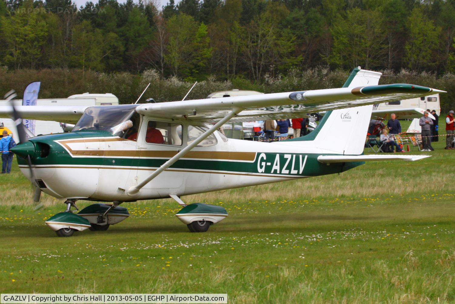 G-AZLV, 1969 Cessna 172K Skyhawk C/N 17257908, at the LAA Microlight Trade Fair, Popham
