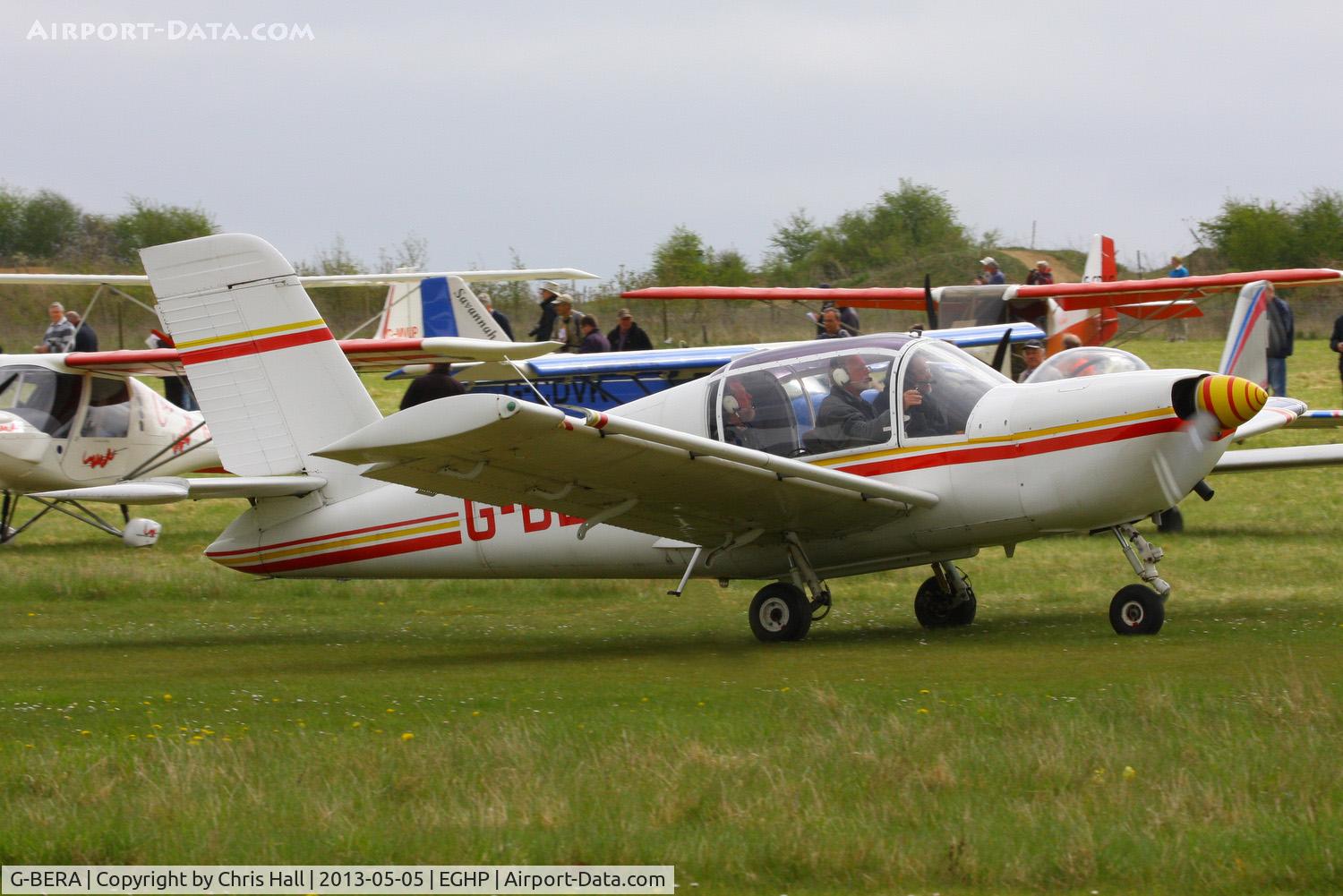 G-BERA, 1977 Socata Rallye 150ST C/N 2821, at the LAA Microlight Trade Fair, Popham