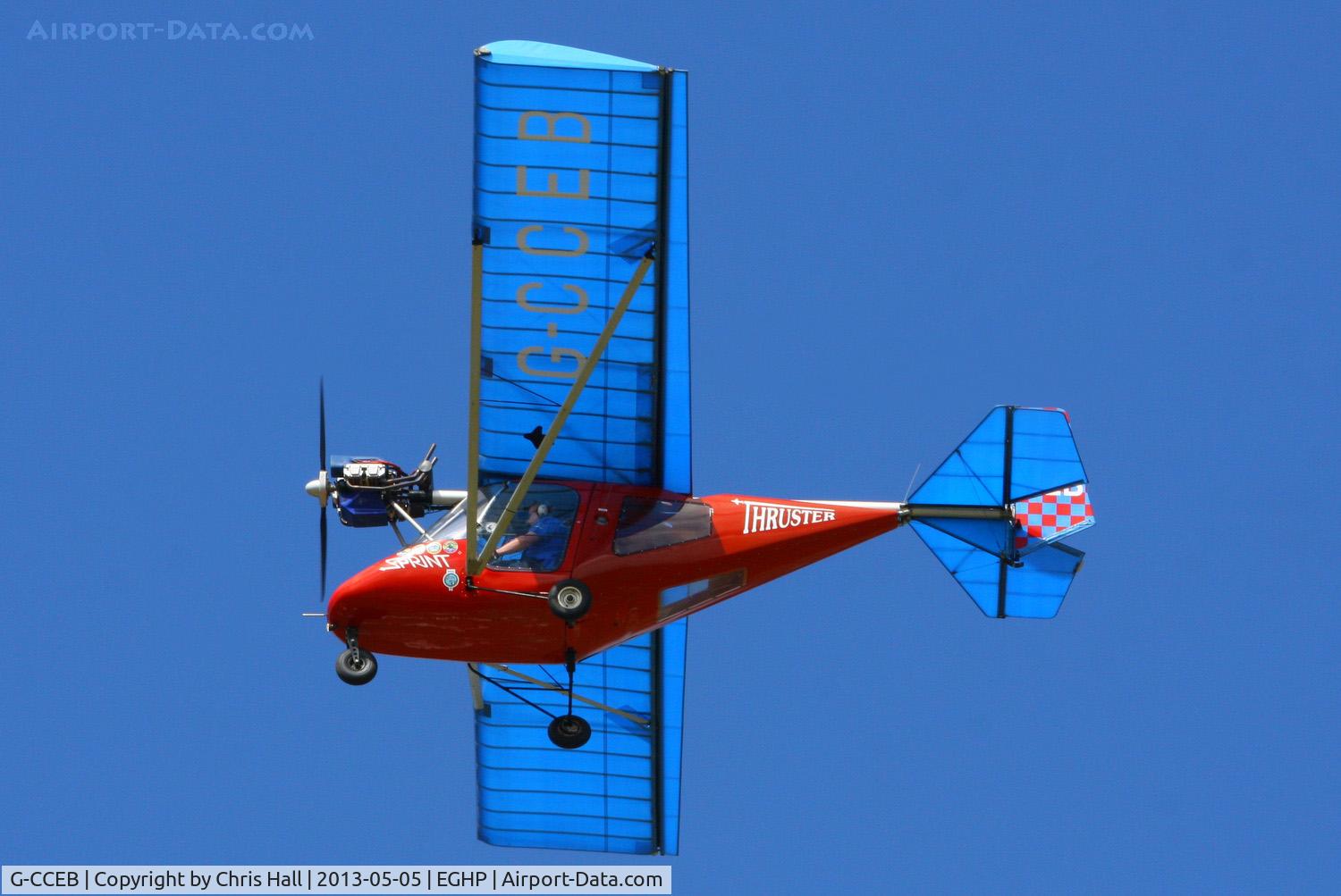 G-CCEB, 2003 Thruster T600N 450 C/N 0035-T600N-085, at the LAA Microlight Trade Fair, Popham