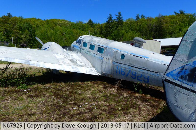 N67929, 1945 Beech C18S C/N 6430, This most likely won't fly again. Hasn't moved in 3 years that i know of.