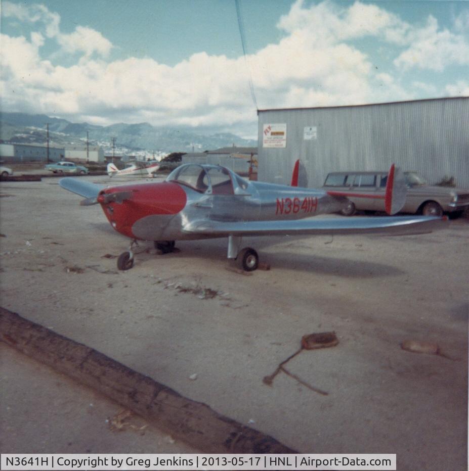N3641H, 1946 Erco 415C Ercoupe C/N 4266, Taken at Honolulu Airport in 1966