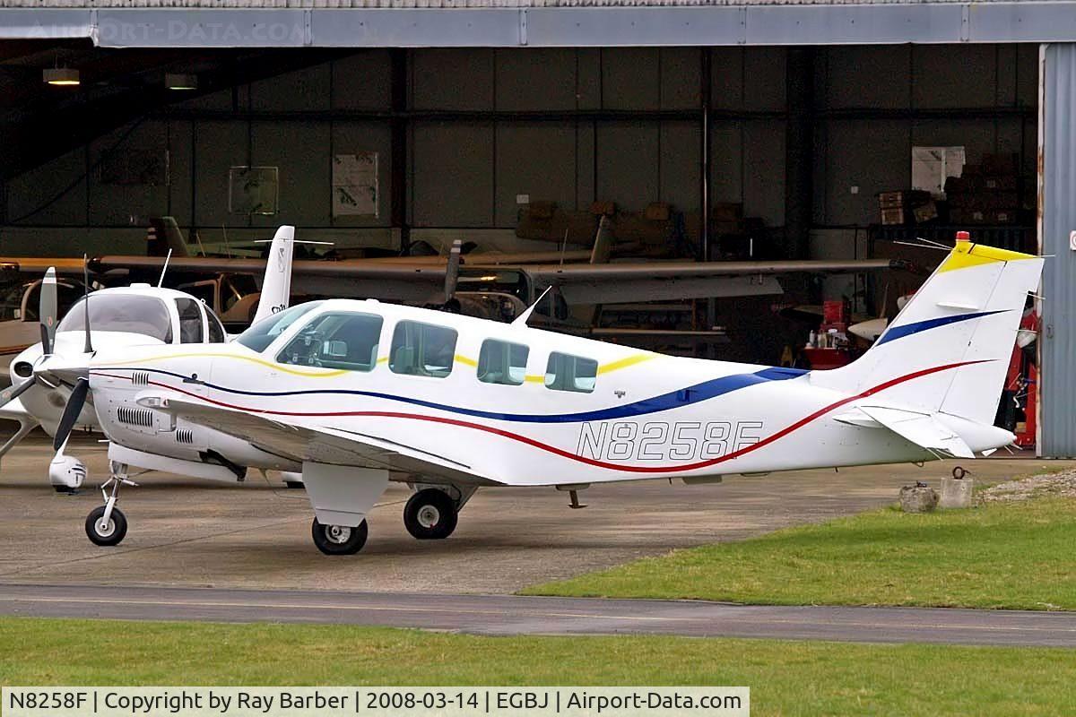 N8258F, 1991 Beech B36TC Bonanza C/N EA-513, Beech B36TC Bonanza [EA-513] Staverton~G 14/03/2008
