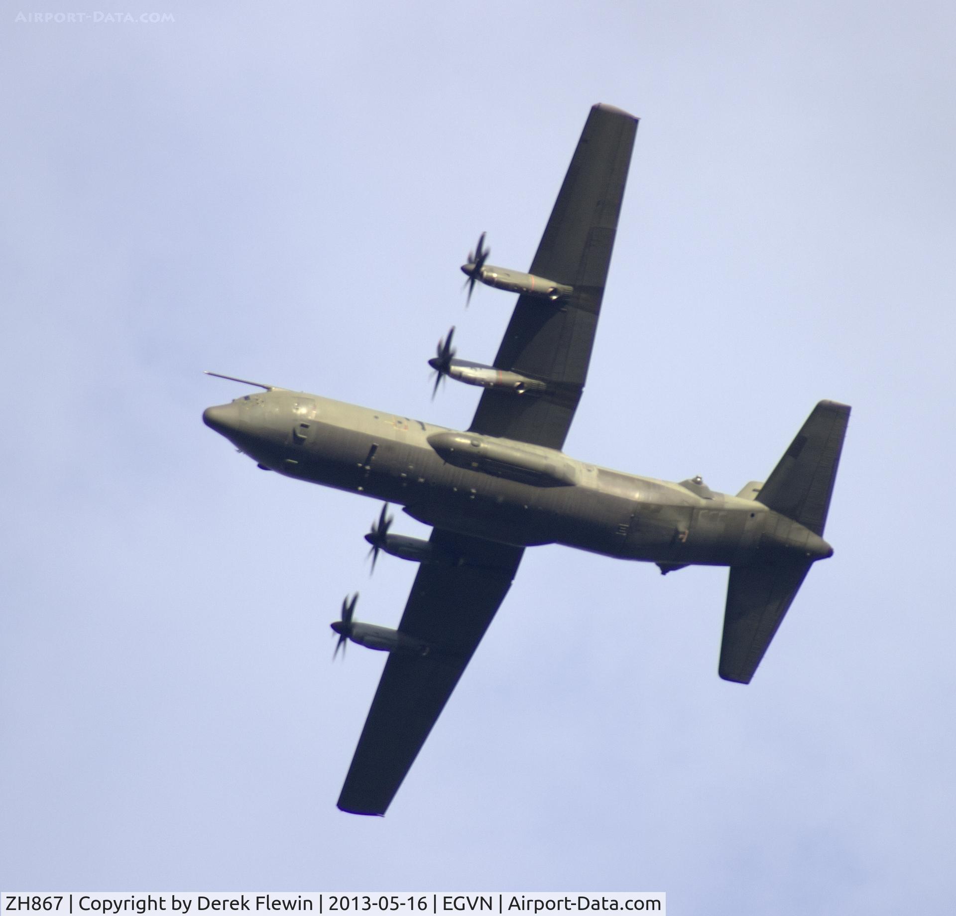ZH867, 1997 Lockheed Martin C-130J-30 Hercules C.4 C/N 382-5416, Doing circuits at EGVN.