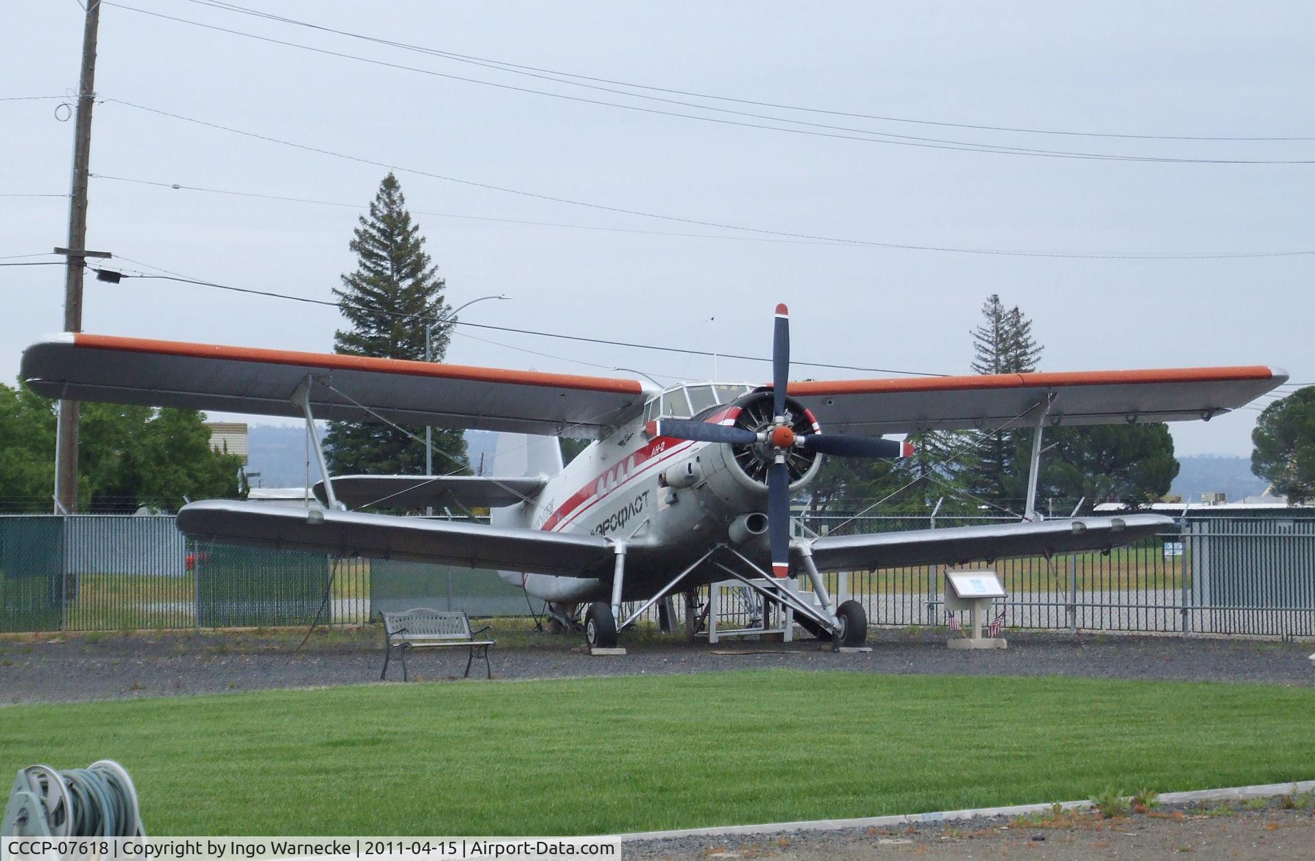 CCCP-07618, Antonov An-2 C/N Not available, Antonov An-2 COLT at the Chico Air Museum, Chico CA