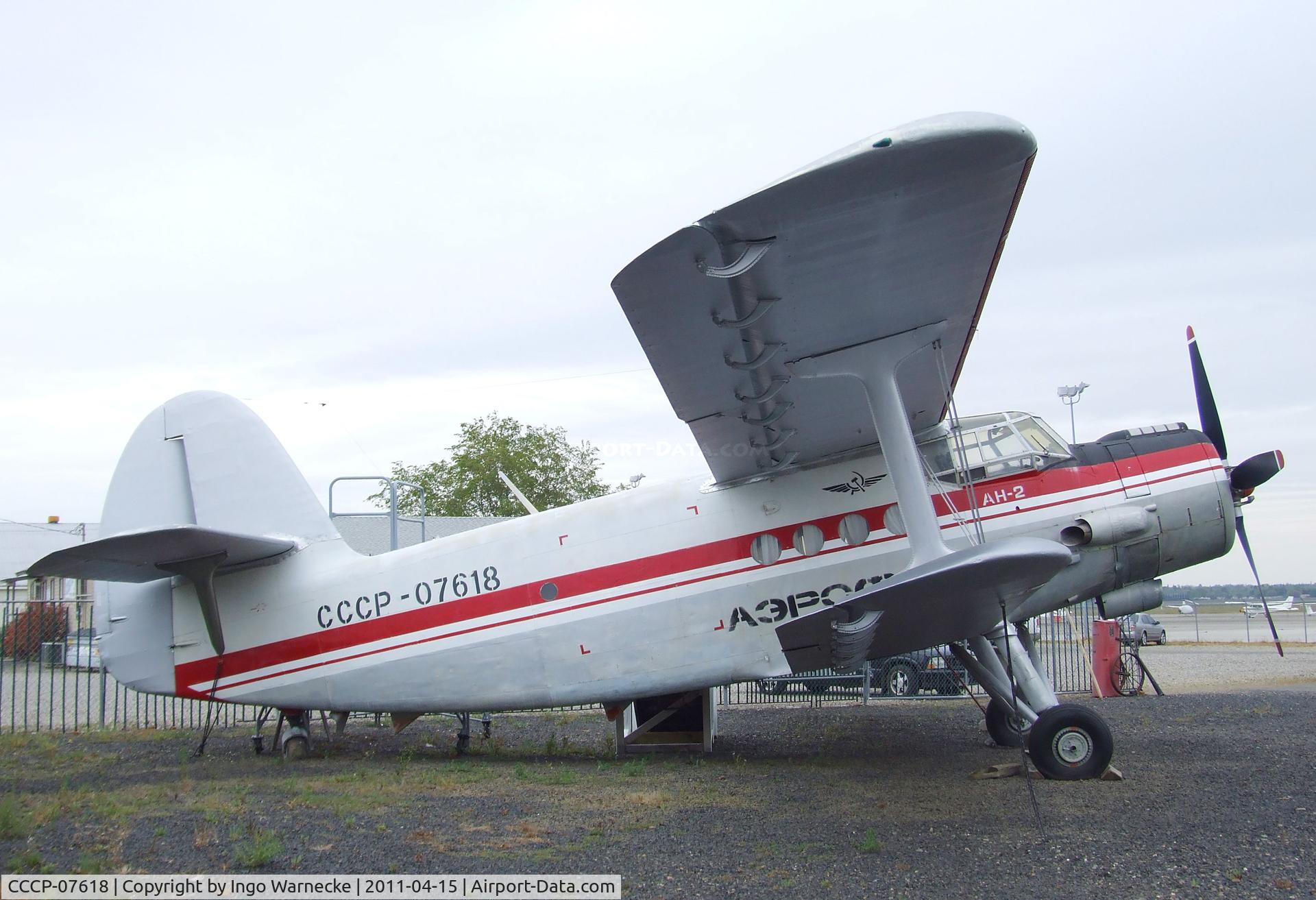CCCP-07618, Antonov An-2 C/N Not available, Antonov An-2 COLT at the Chico Air Museum, Chico CA