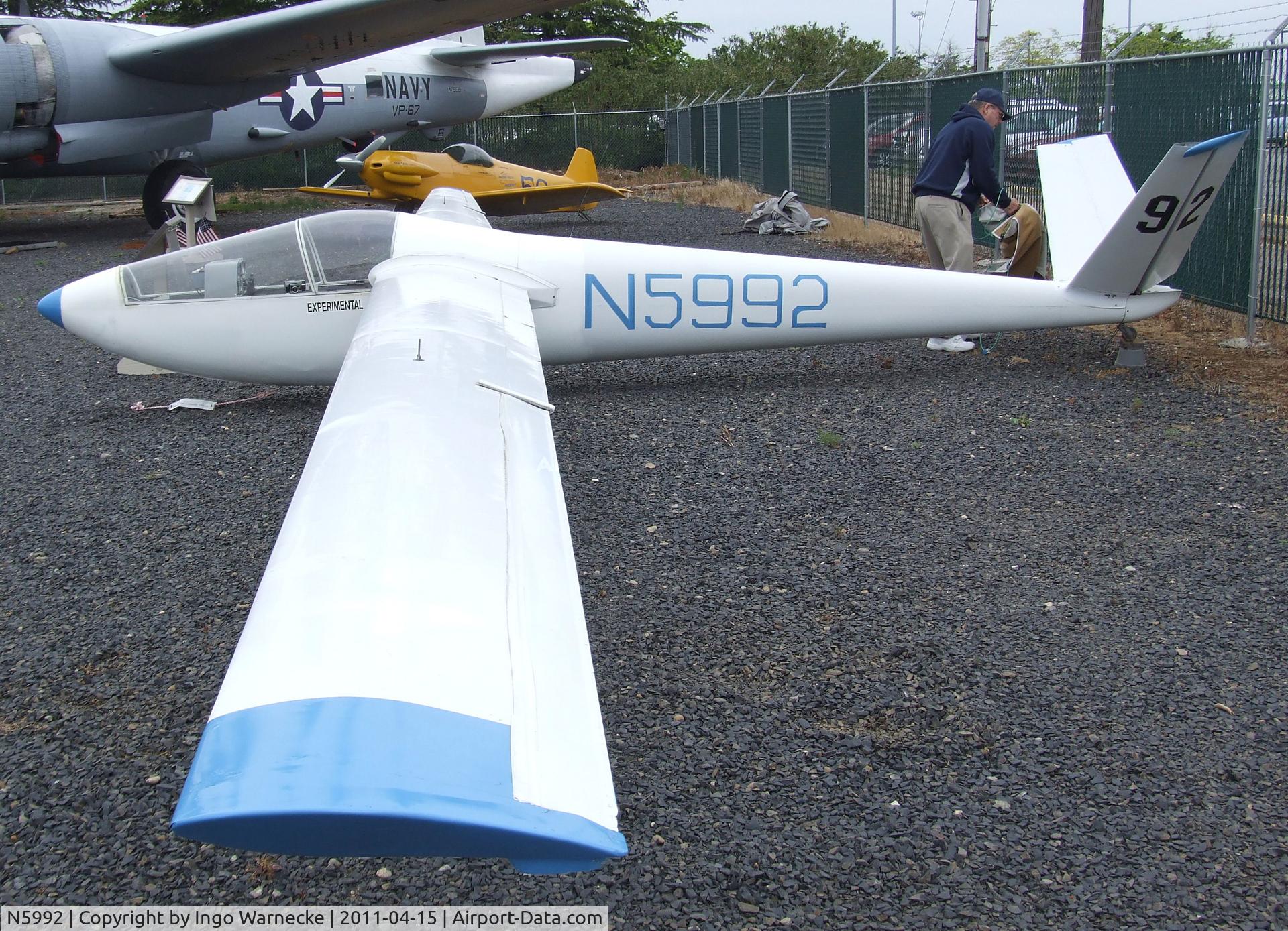 N5992, 1973 Vonhuene HP-11A C/N 46VH, Schreder (Vonhuene) HP-11A at the Chico Air Museum, Chico CA
