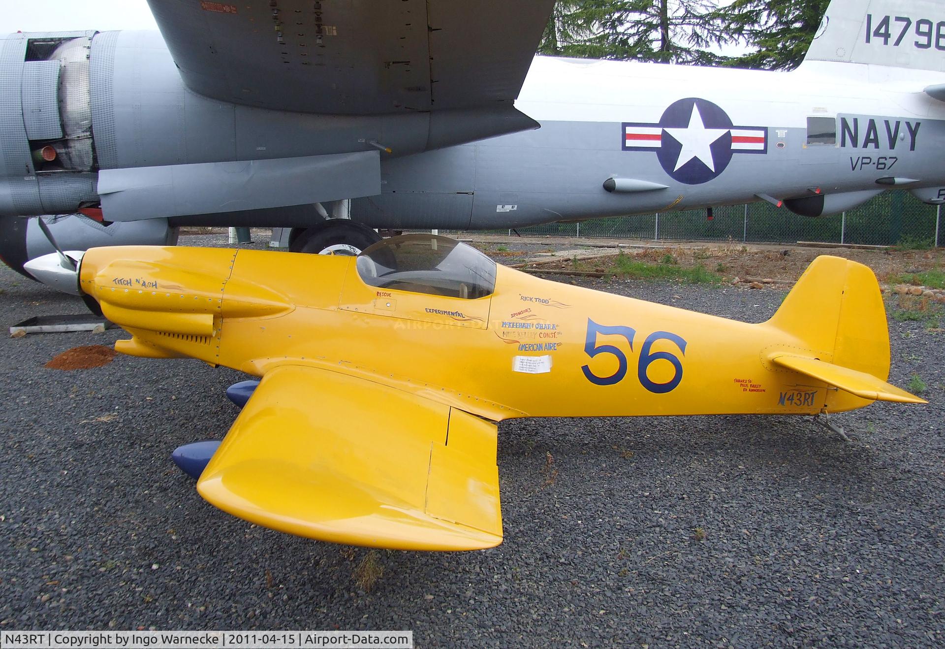 N43RT, Taylor JT-2 Titch C/N 563024236, Taylor (Bailey/Todd) Titch at the Chico Air Museum, Chico CA