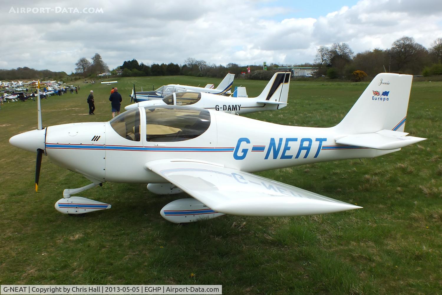 G-NEAT, 1996 Europa Tri-Gear C/N PFA 247-12642, at the LAA Microlight Trade Fair, Popham