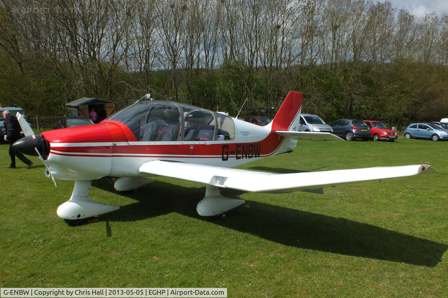 G-ENBW, 1985 Robin DR-400-180R Remorqueur Regent C/N 1715, at the LAA Microlight Trade Fair, Popham