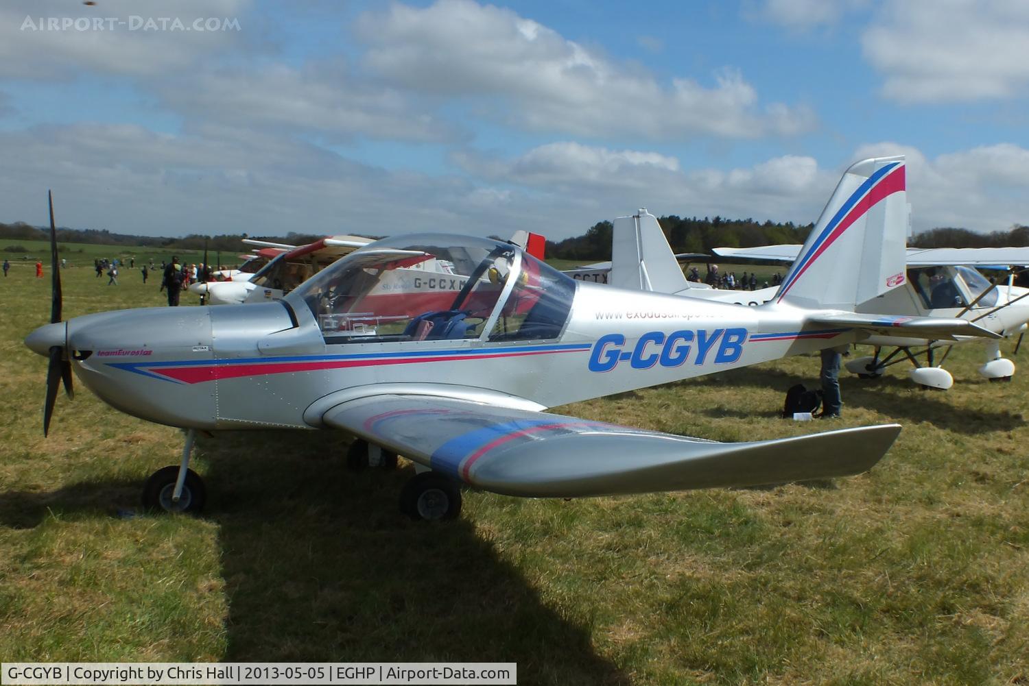 G-CGYB, 2011 Cosmik EV-97 TeamEurostar UK C/N 3925, at the LAA Microlight Trade Fair, Popham