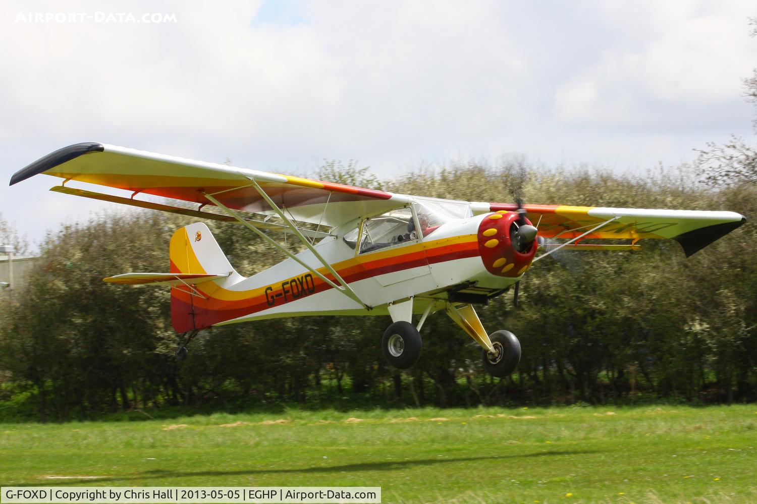G-FOXD, 1996 Denney Kitfox MK2 C/N PFA 172-11618, at the LAA Microlight Trade Fair, Popham