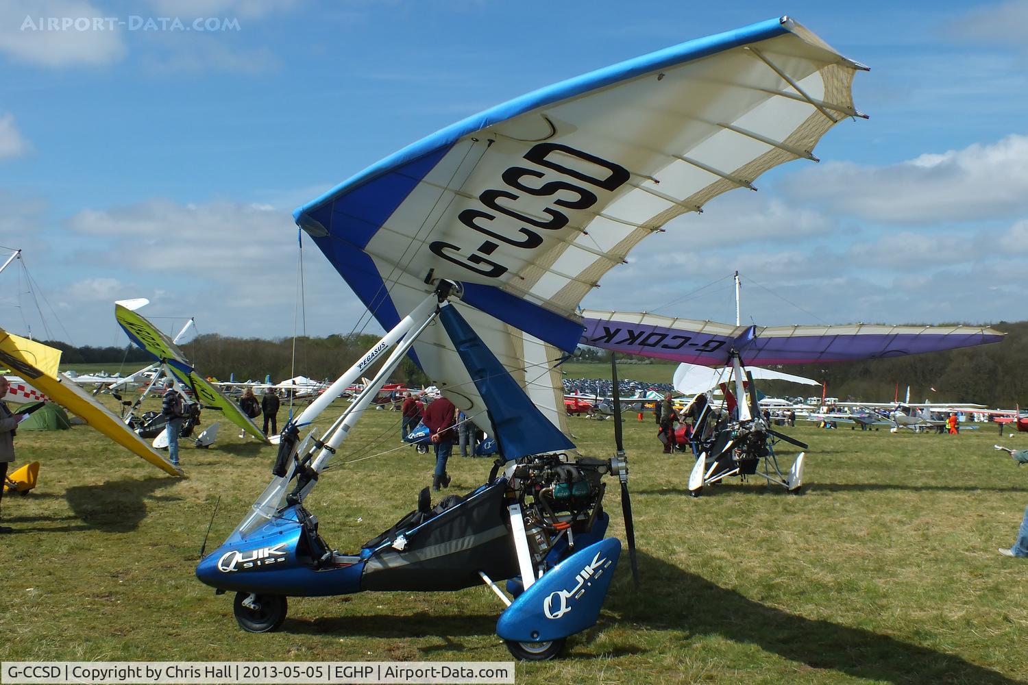 G-CCSD, 2004 Mainair Pegasus Quik C/N 8023, at the LAA Microlight Trade Fair, Popham