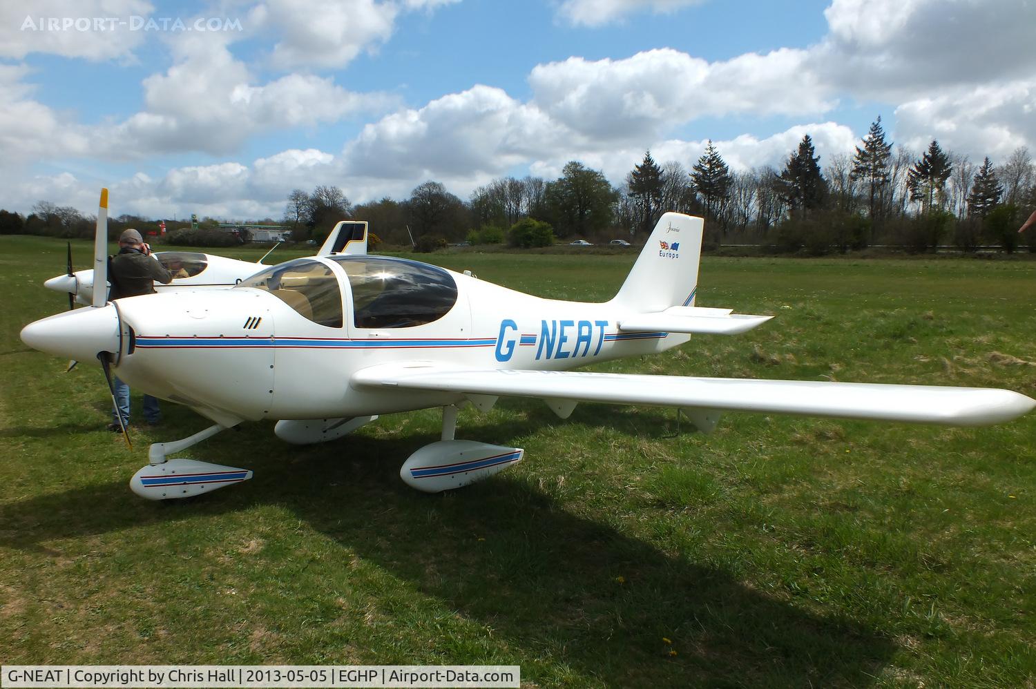 G-NEAT, 1996 Europa Tri-Gear C/N PFA 247-12642, at the LAA Microlight Trade Fair, Popham