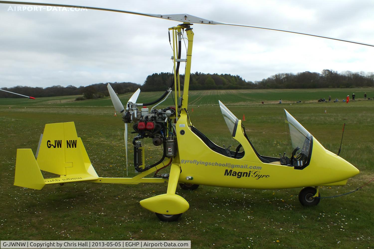 G-JWNW, 2010 Magni Gyro M-16C Tandem Trainer C/N 16-10-5644, at the LAA Microlight Trade Fair, Popham
