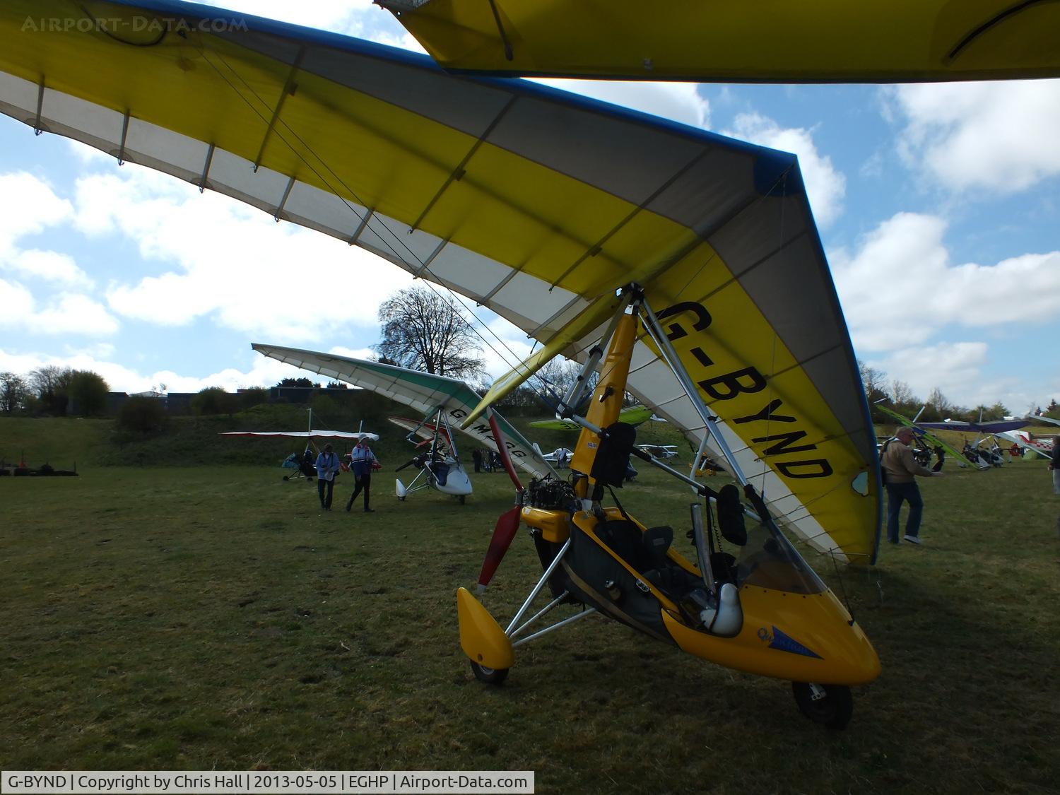 G-BYND, 1999 Pegasus Quantum 15 C/N 7546, at the LAA Microlight Trade Fair, Popham