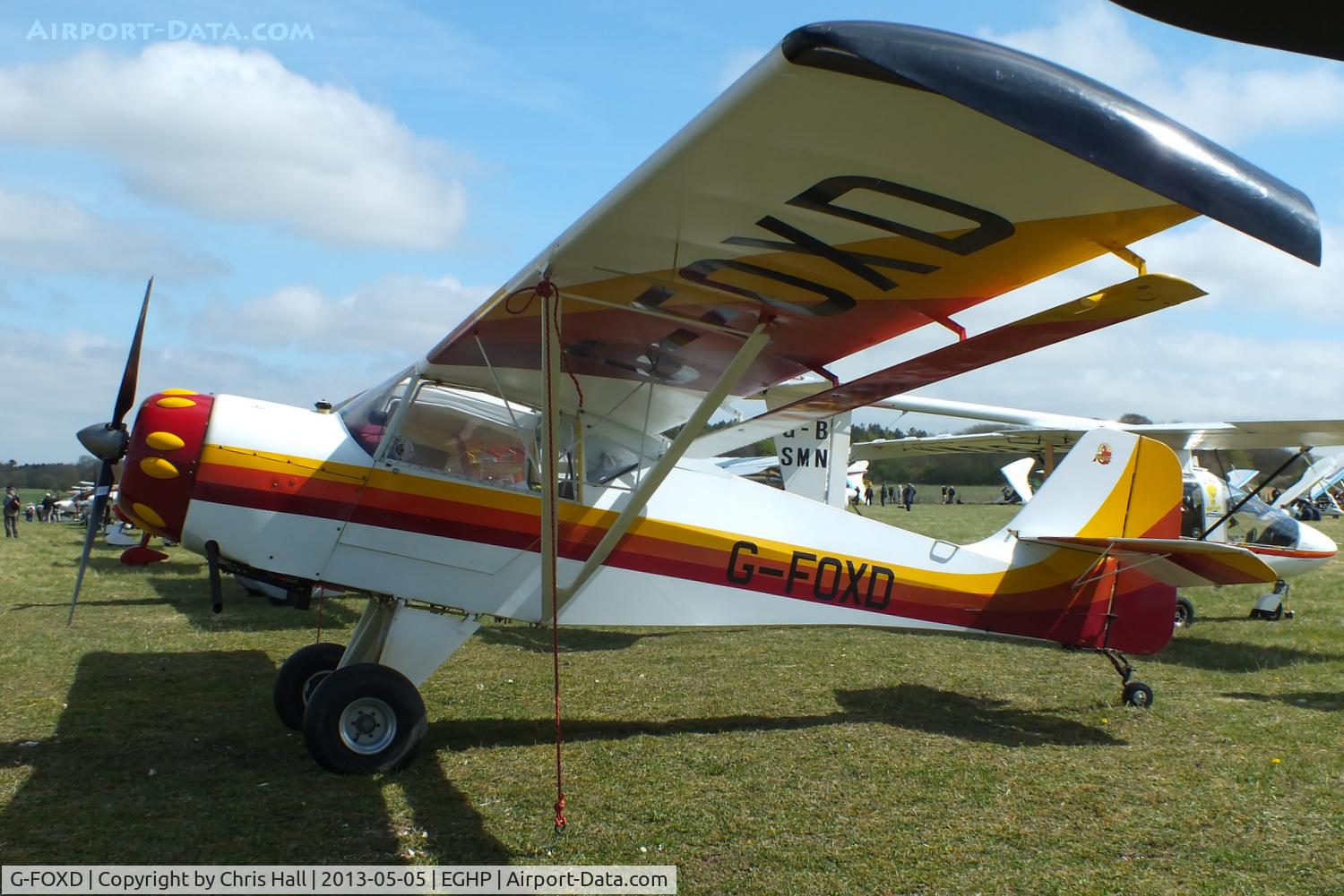 G-FOXD, 1996 Denney Kitfox MK2 C/N PFA 172-11618, at the LAA Microlight Trade Fair, Popham