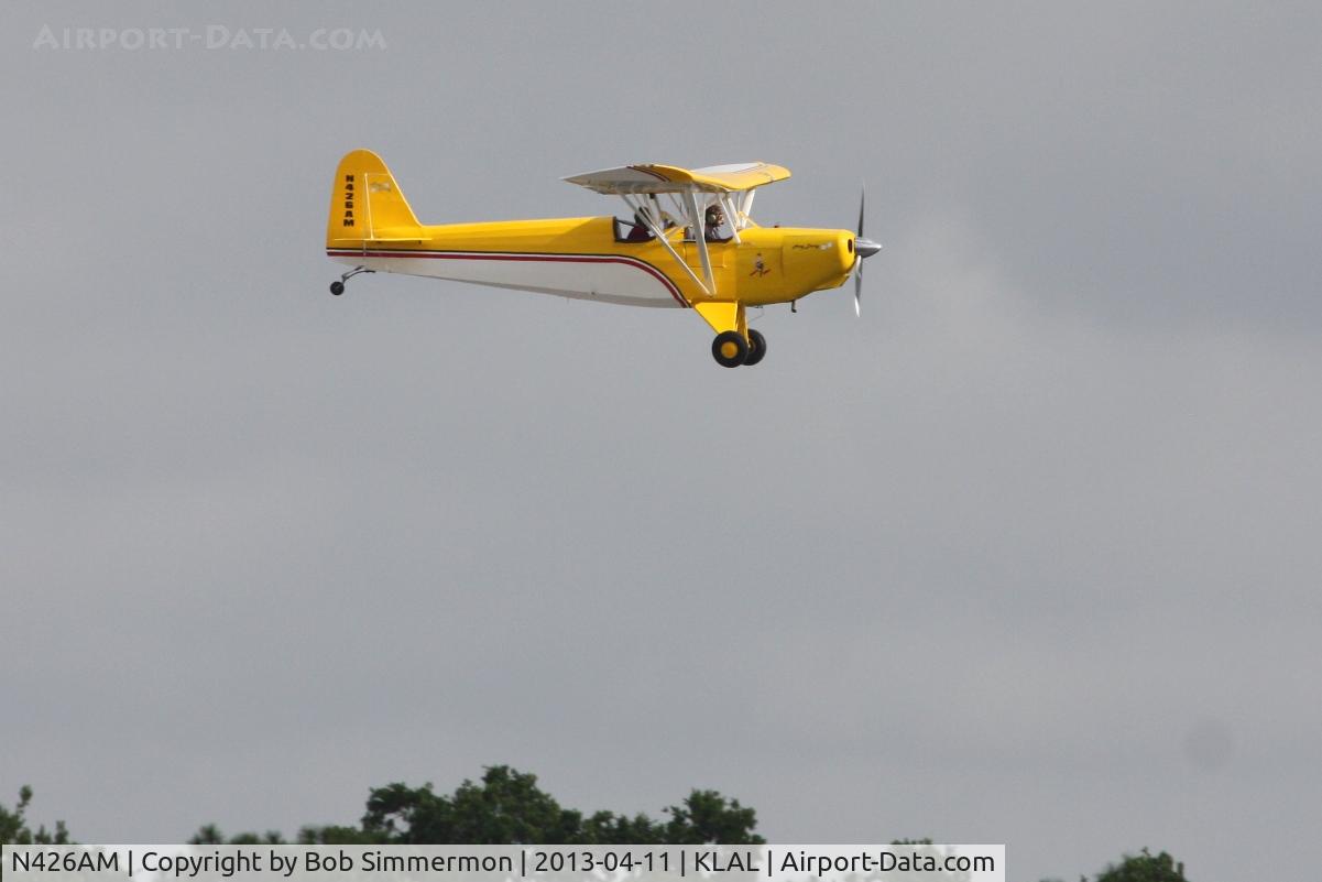 N426AM, 2008 Powell P-70 Acey Deucy C/N 0521, Arriving at Sun N Fun 2013 - Lakeland, FL