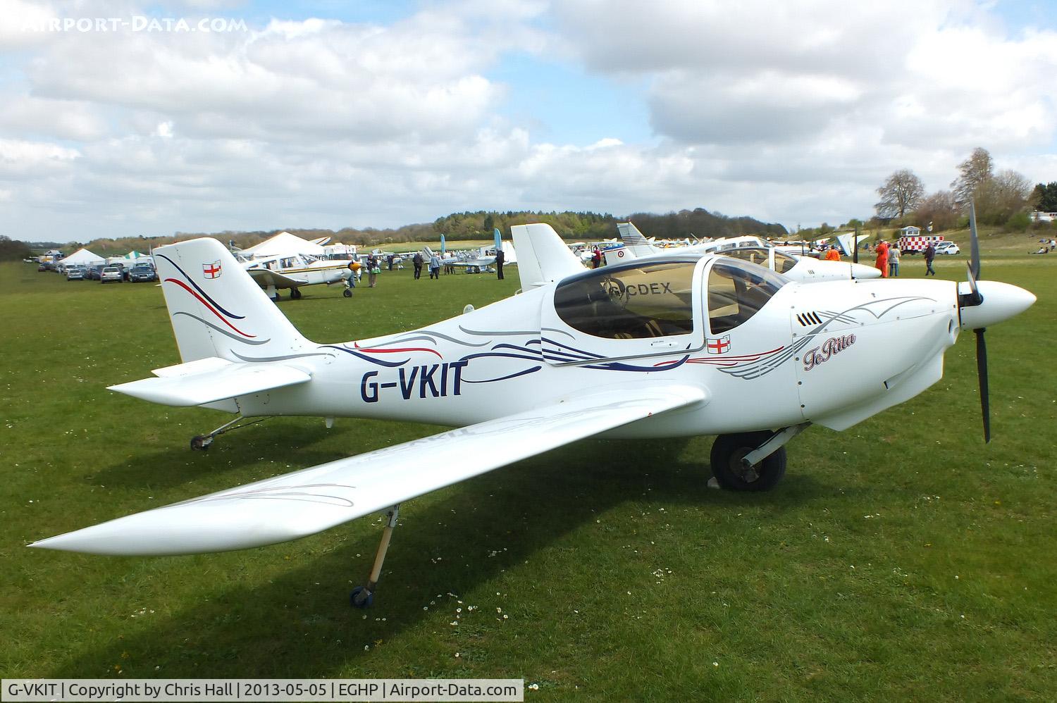 G-VKIT, 2005 Europa Tri Gear C/N PFA 247-12783, at the LAA Microlight Trade Fair, Popham