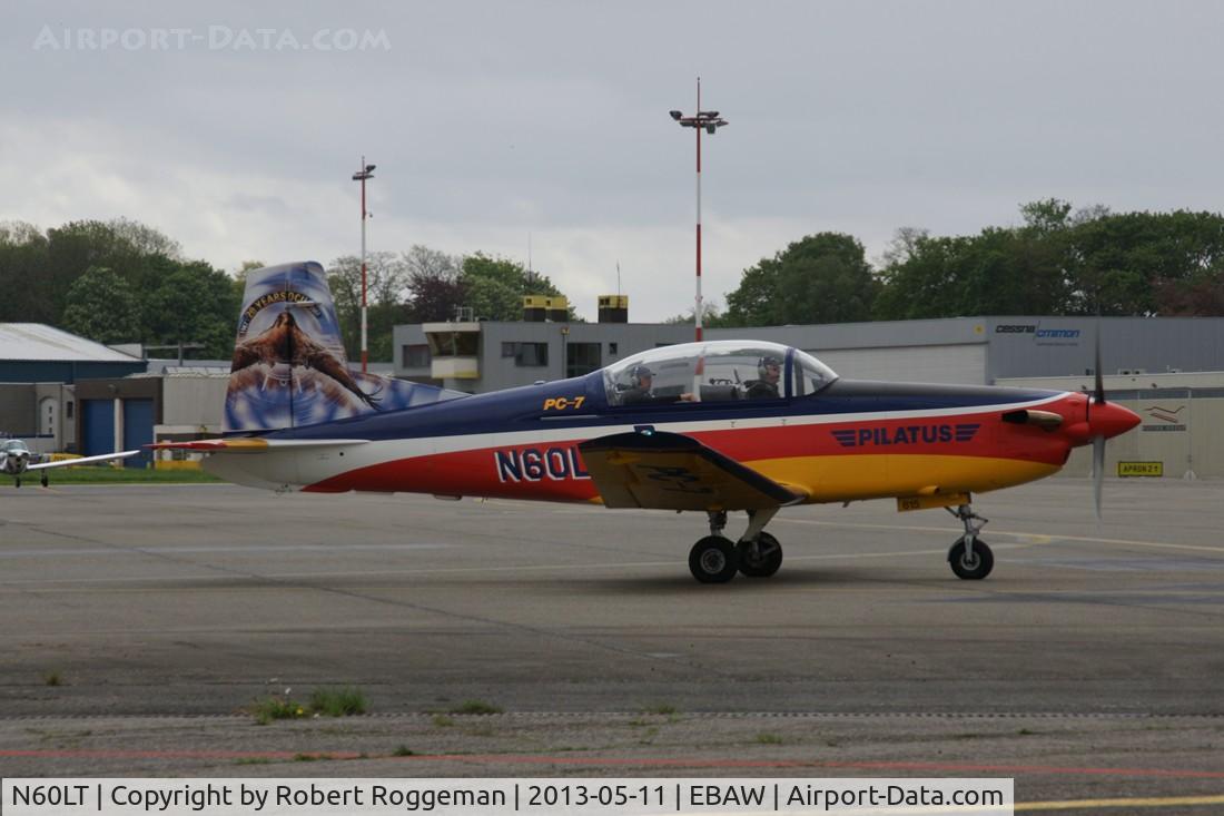 N60LT, 1999 Pilatus PC-7 C/N 615, 23 rd Stampe Fly in.Tail still painted in 20 years OCU colours 2007 Belgian Air Force.