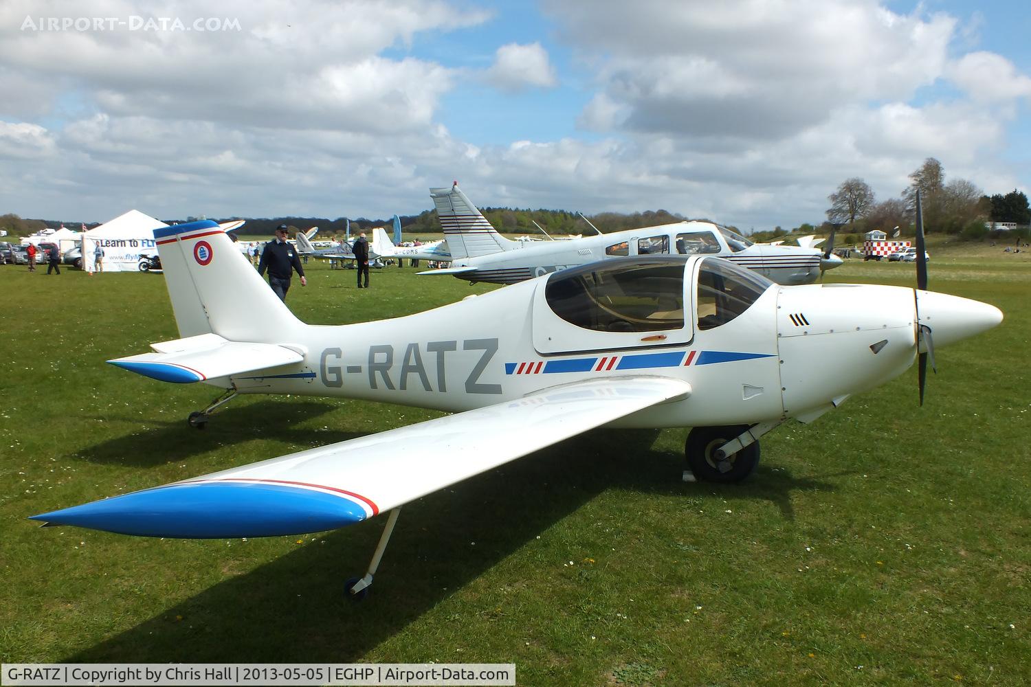 G-RATZ, 1997 Europa Monowheel C/N PFA 247-12582, at the LAA Microlight Trade Fair, Popham