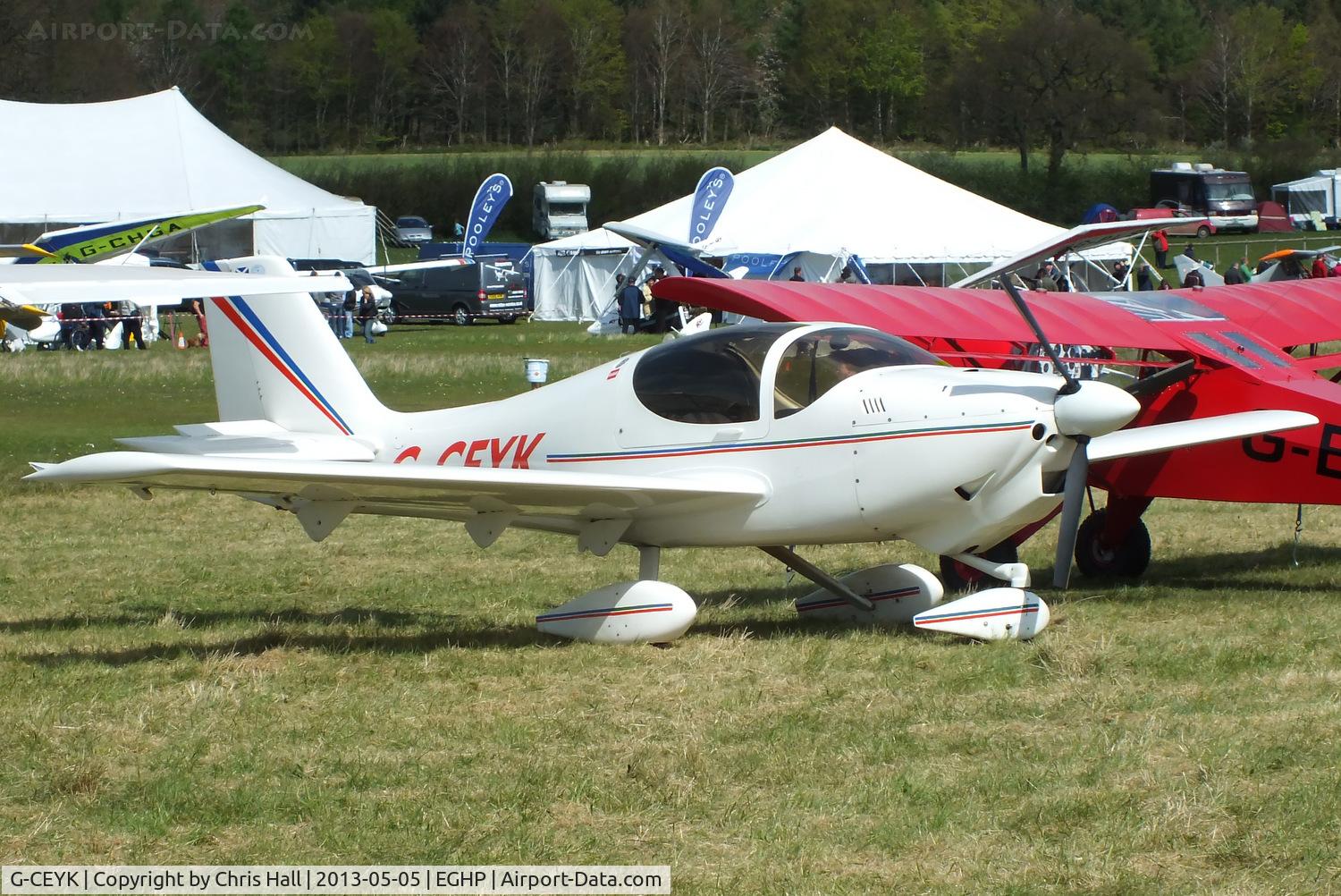 G-CEYK, 2008 Europa XS Tri-Gear C/N PFA 247-14476, at the LAA Microlight Trade Fair, Popham