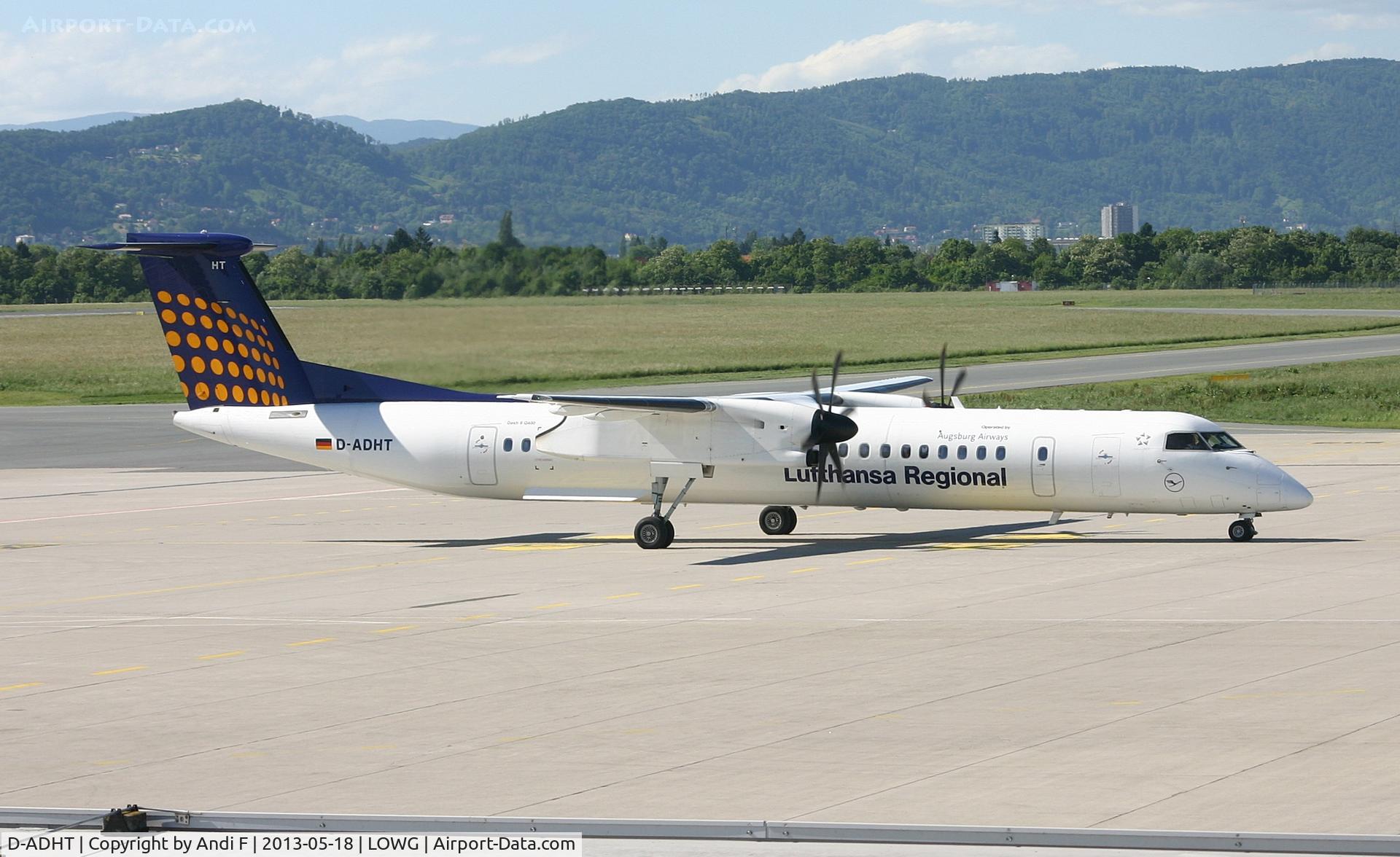 D-ADHT, 2009 De Havilland Canada DHC-8-400Q Dash 8 C/N 4281, Lufthansa Regional (Augsburg Airways) De Havilland Canada DHC-8-402Q