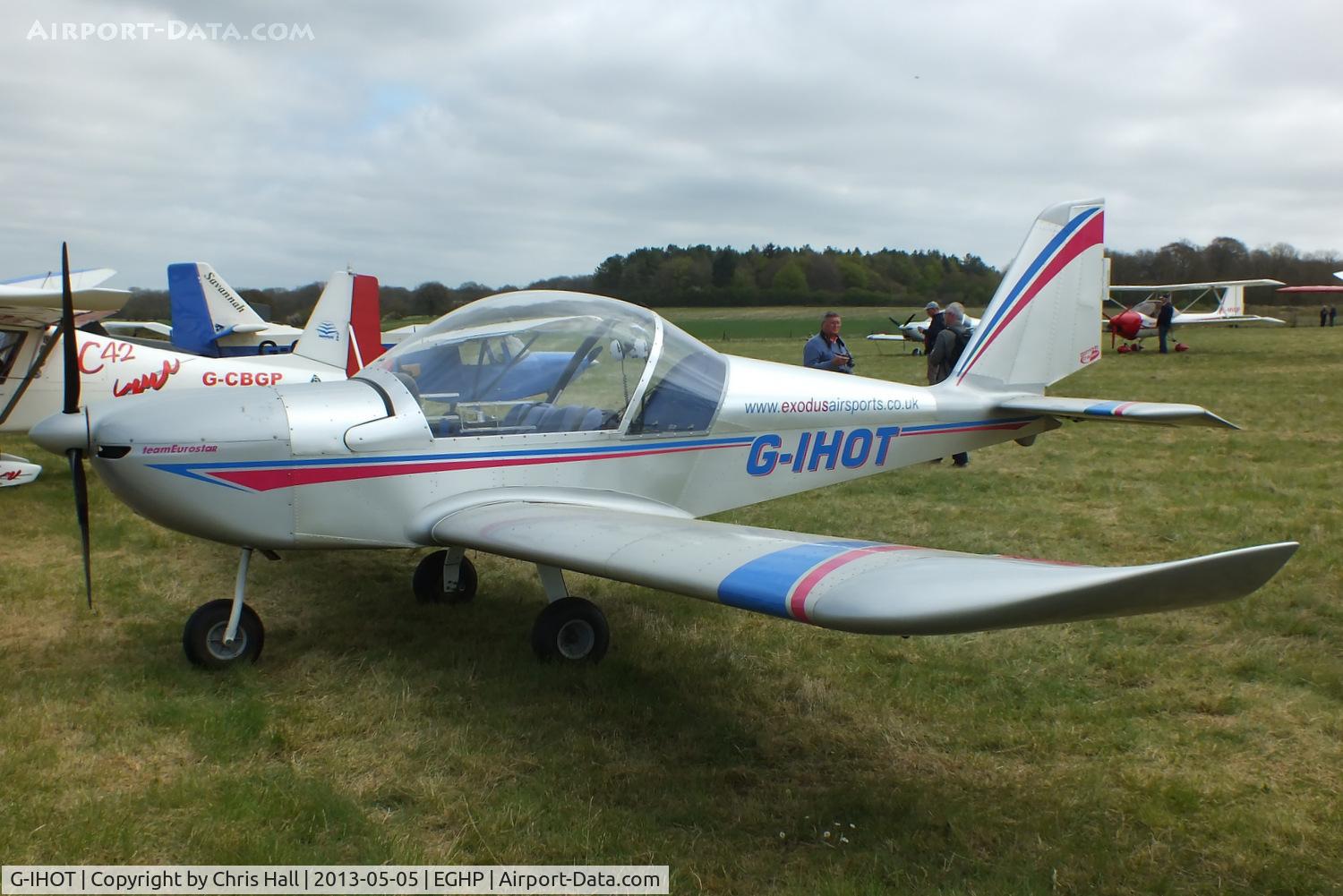 G-IHOT, 2004 Cosmik EV-97 TeamEurostar UK C/N 2007, at the LAA Microlight Trade Fair, Popham