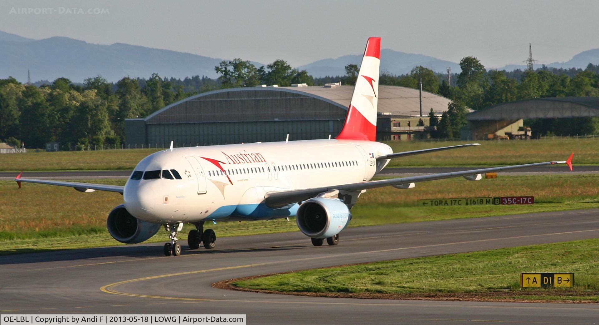 OE-LBL, 2003 Airbus A320-214 C/N 2009, Austrian Airlines Airbus A320-214