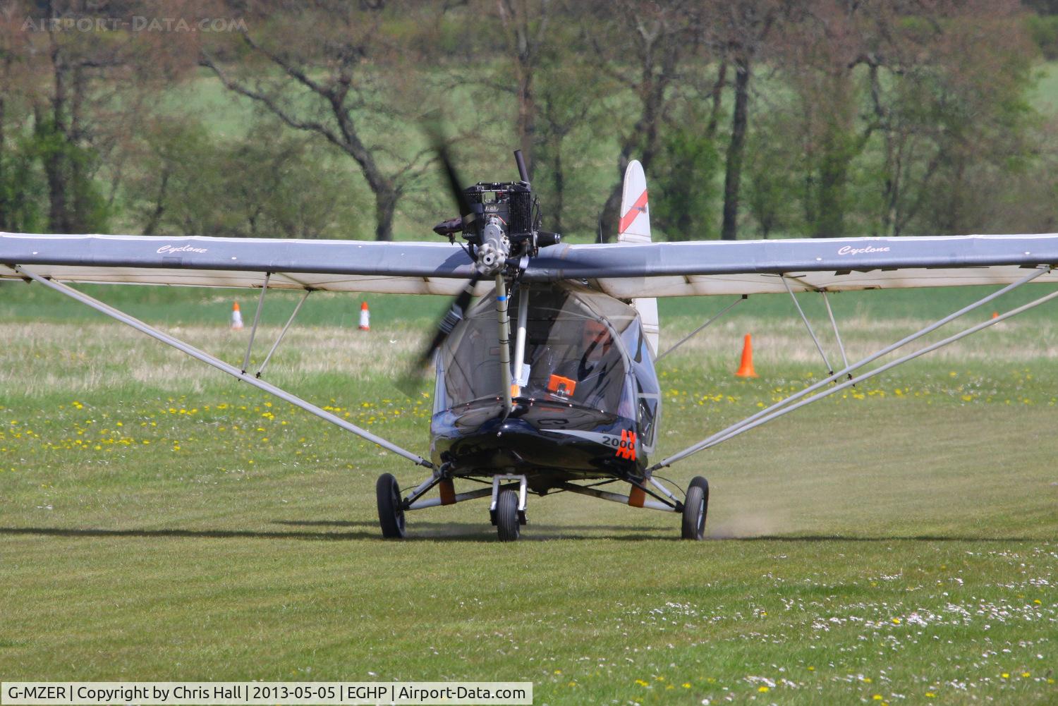 G-MZER, 1996 Pegasus Cyclone AX2000 C/N 7251, at the LAA Microlight Trade Fair, Popham