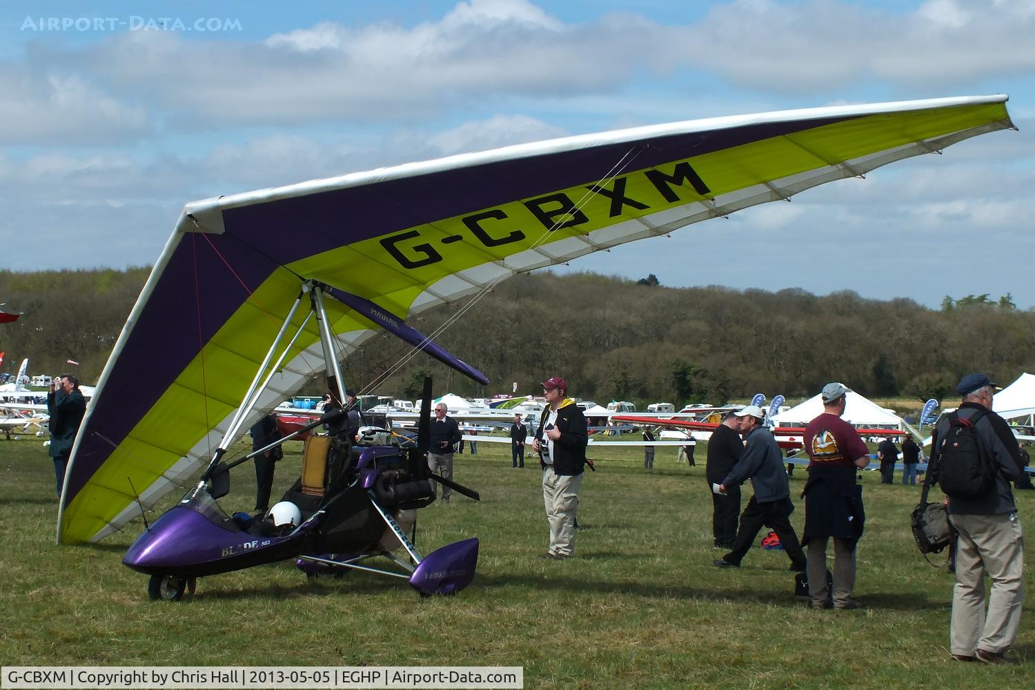 G-CBXM, 2002 Mainair Blade C/N 1335-0802-7-W1130, at the LAA Microlight Trade Fair, Popham