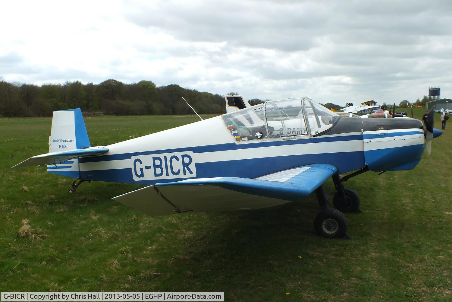 G-BICR, 1958 Jodel (Wassmer) D-120A Paris-Nice C/N 135, at the LAA Microlight Trade Fair, Popham