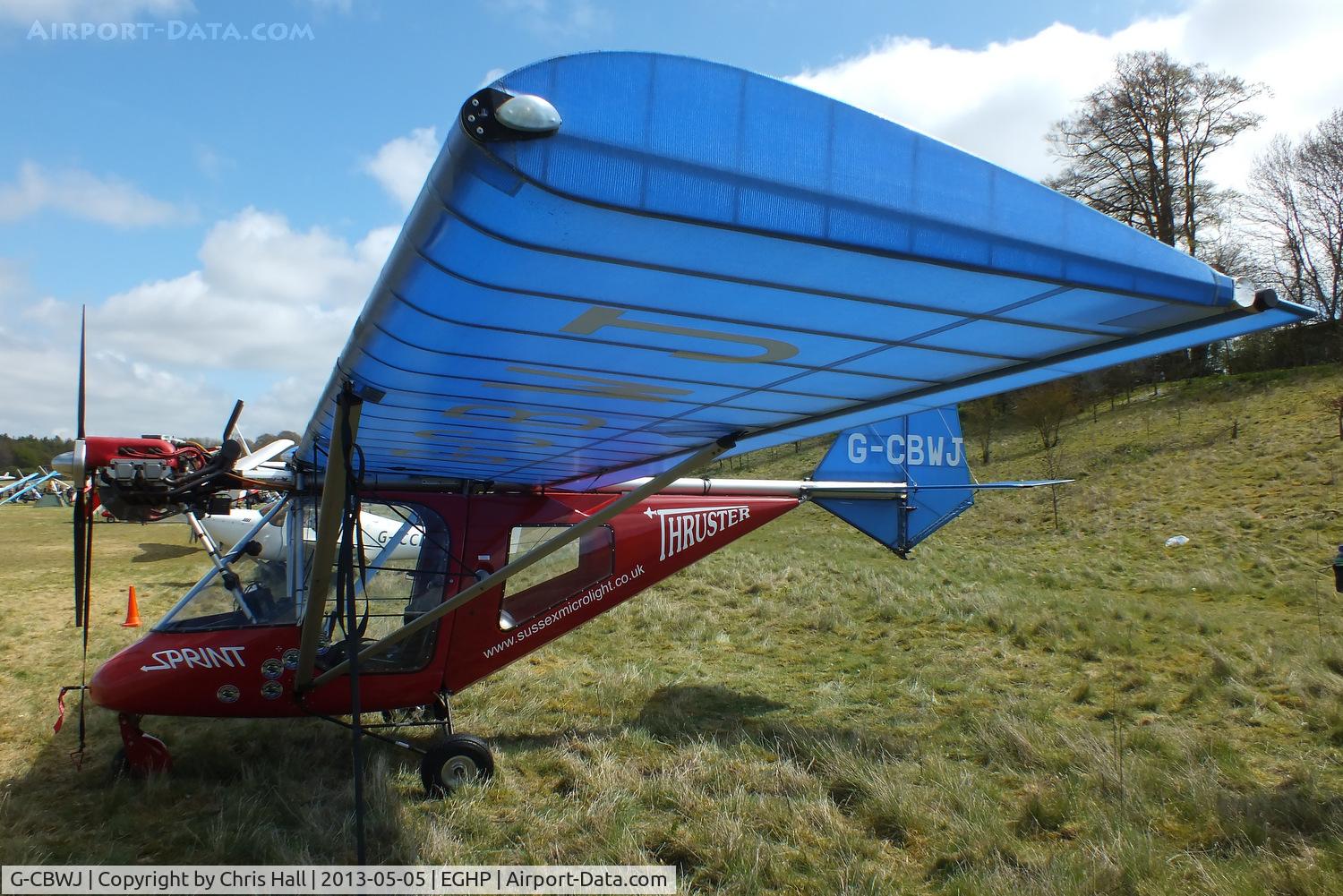 G-CBWJ, 2002 Thruster T600N 450 C/N 0092-T600N-069, at the LAA Microlight Trade Fair, Popham