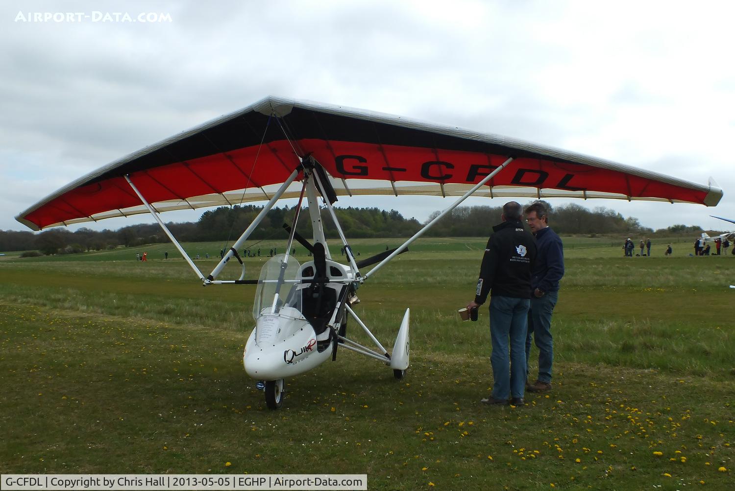 G-CFDL, 2008 Mainair Quikr C/N 8370, at the LAA Microlight Trade Fair, Popham