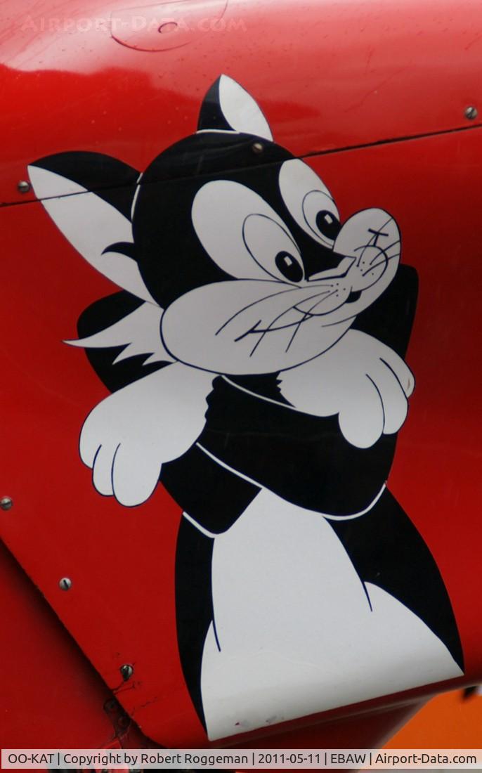 OO-KAT, 1946 Stampe-Vertongen SV-4E C/N 416, 23 rd Stampe Fly in.Close up Cat.